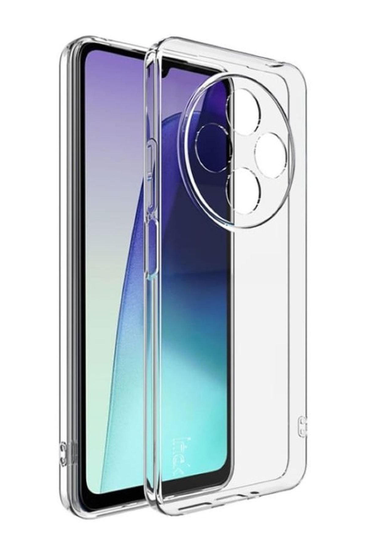 Karışık Xiaomi Redmi 14C Uyumlu Şeffaf Kamera Korumalı Yumuşak Esnek Slikon Kılıf