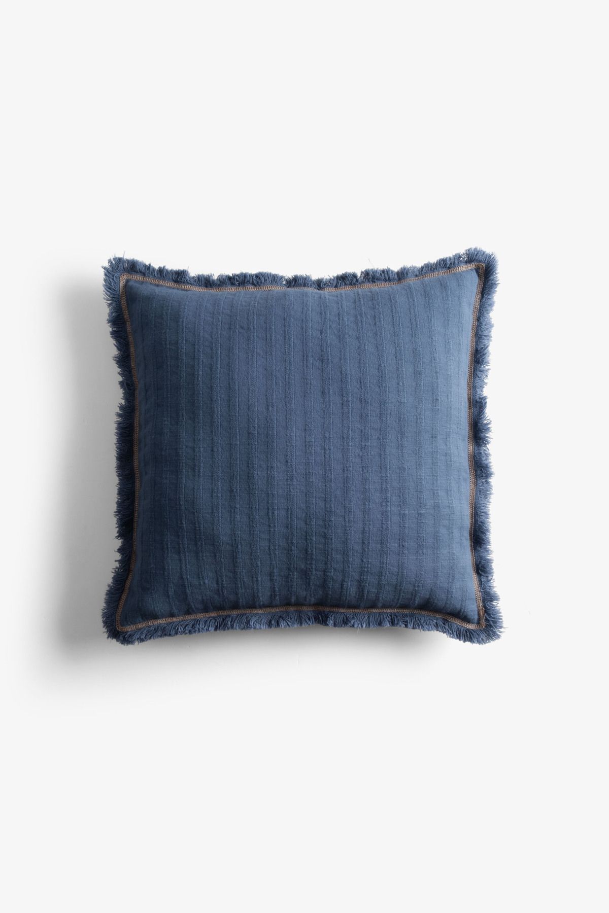 JOJOMIA Frig Kırlent Kılıfı 45x45 Denim Püskül Detaylı