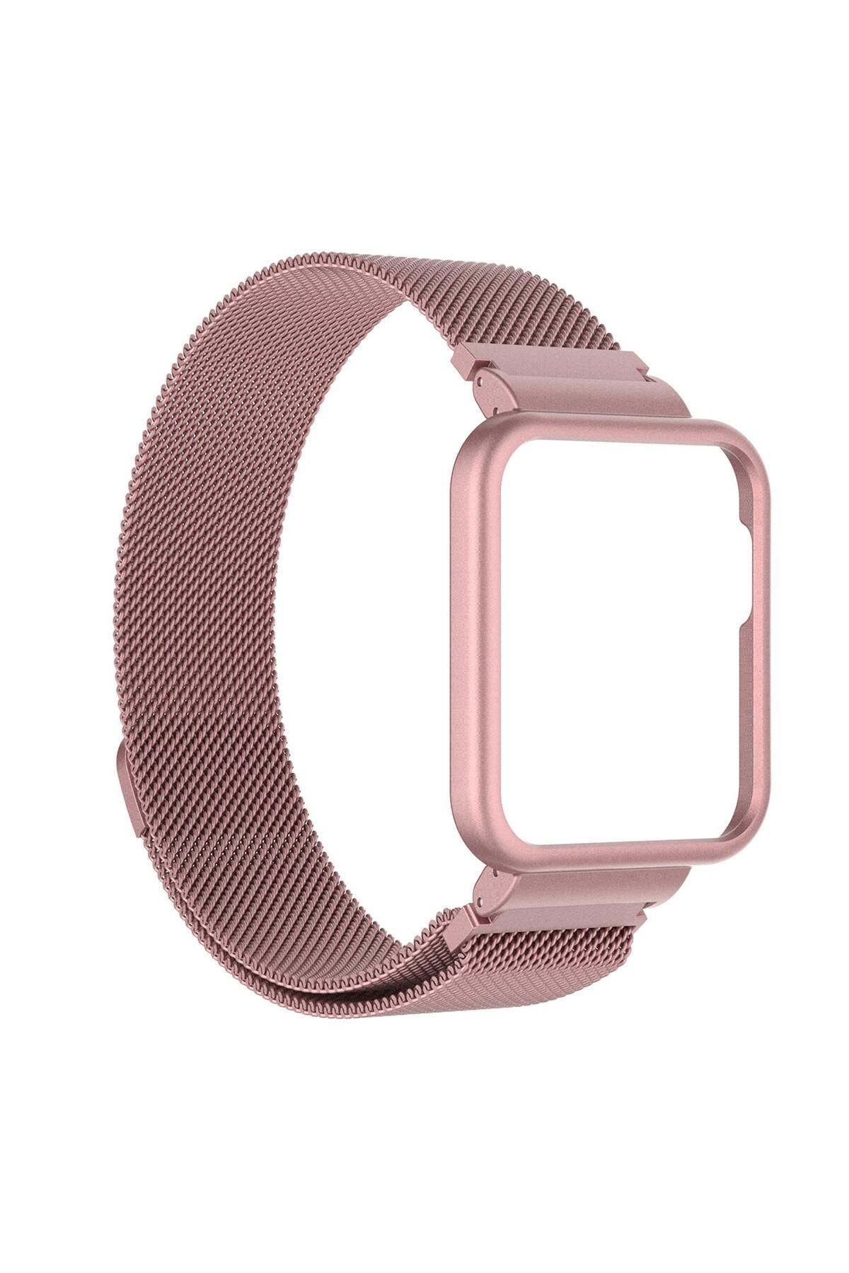 Microsonic Xiaomi Poco Watch Milanese Loop Kordon Pembe