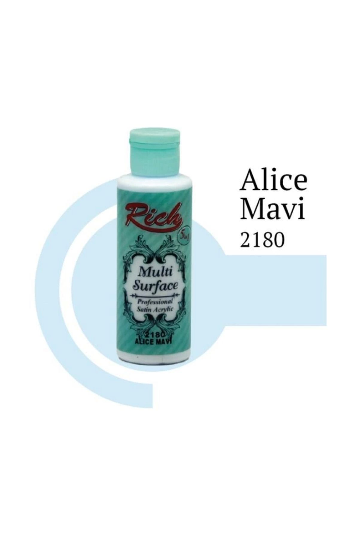minaydan Rich Multi Surface 2180 Alice Mavi Akrilik Boya 120 cc