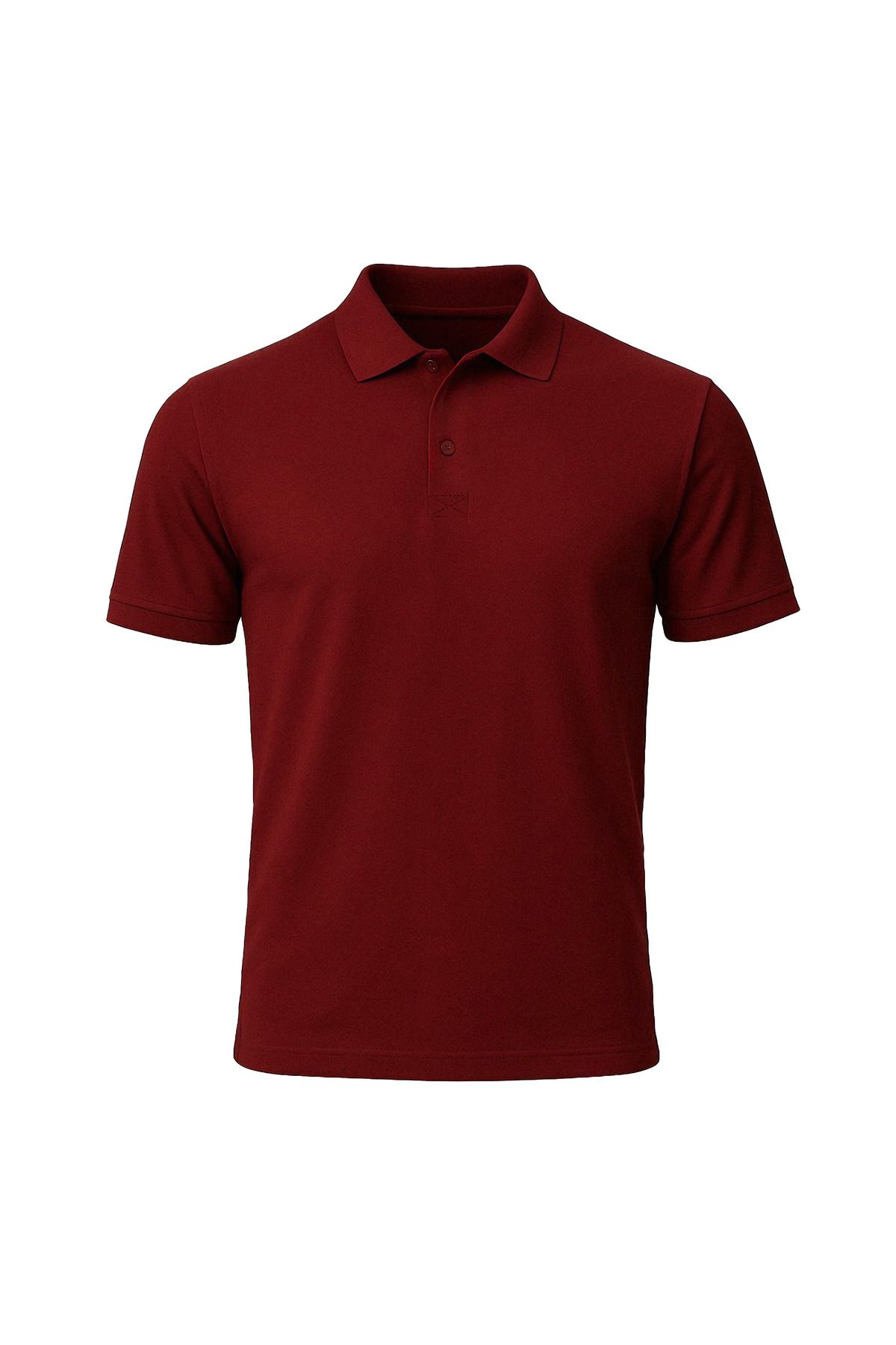 MİRİL ERKEK POLO YAKA %100 PAMUK DÜĞMELİ T-SHİRT
