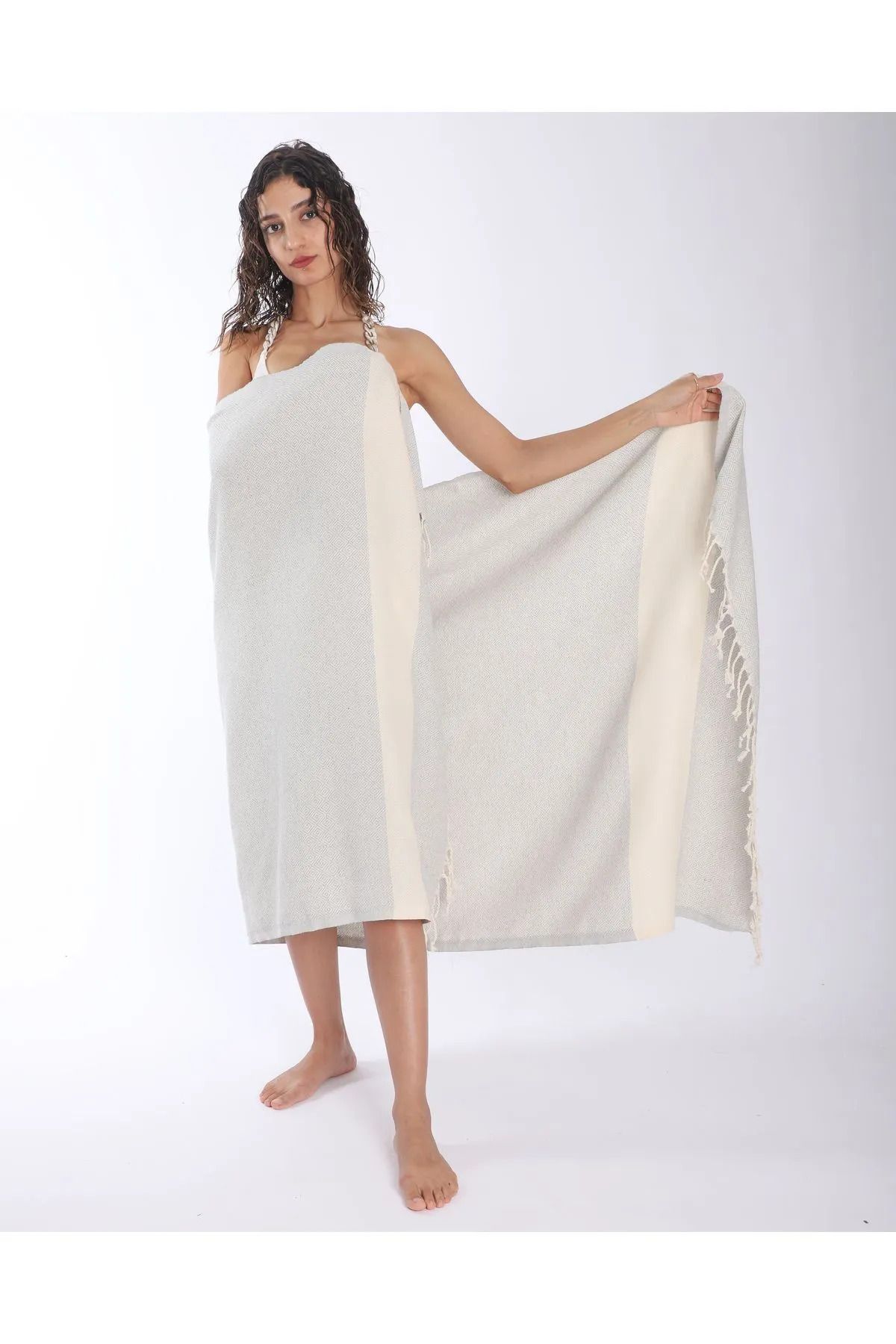 Lady Home %100 Doğal Pamuk Elmas Peştemal Banyo Havlusu Türk Havlusu Hamam Plaj Havlusu