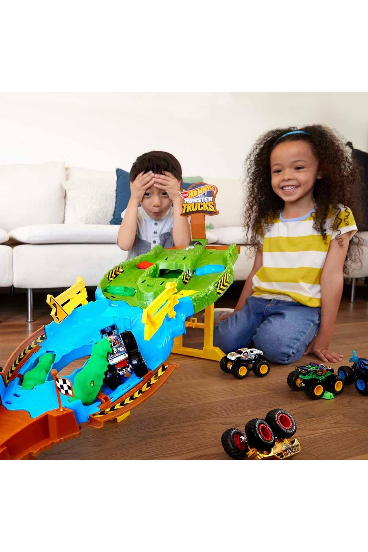 HOT WHEELS ® Monster Trucks Heyecanlı Yarışlar Oyun Seti | HGV12 fotoğrafı 2 (önizleme)