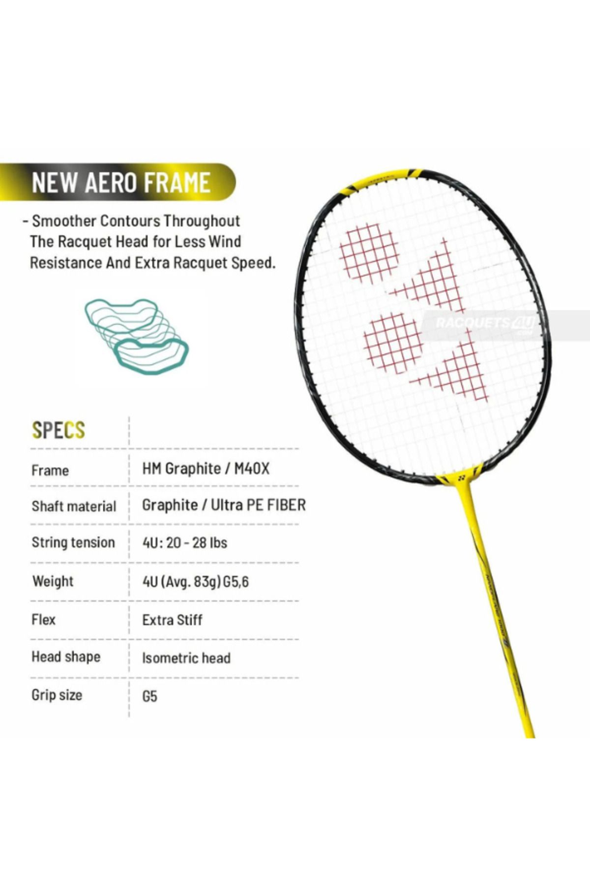 YONEX-YONEX NANOFLARE 1000 Z HEAD LIGHT BALANCE BADMINTON RACKET (UNSTRUNG) 4