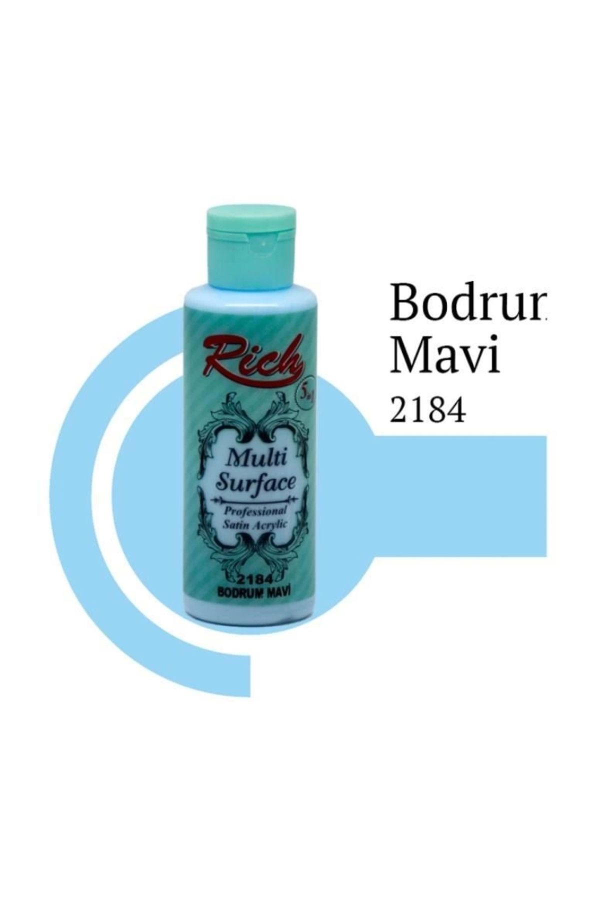 minaydan Rich Multi Surface 2184 Bodrum Mavi Akrilik Boya 120 cc