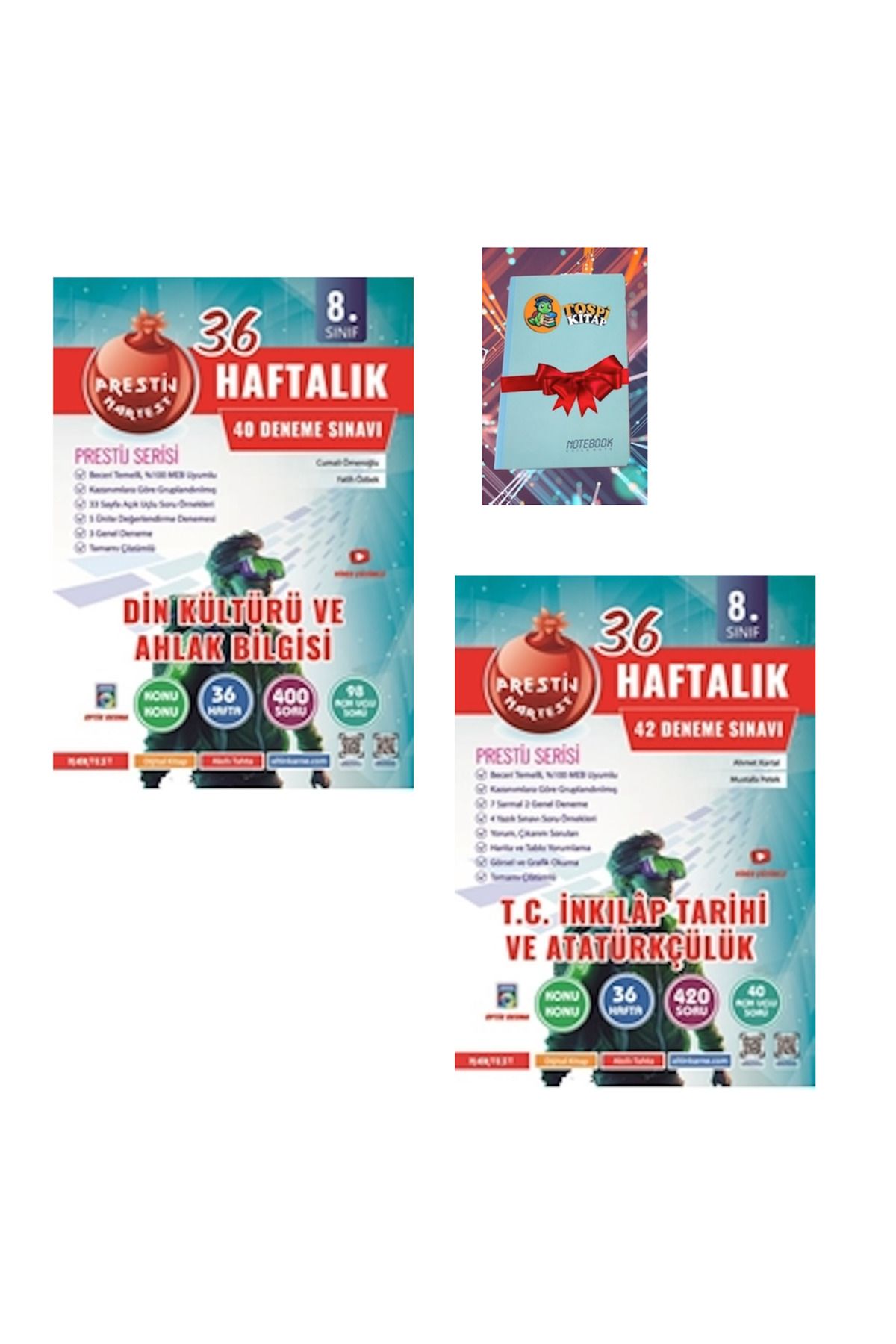 Nartest Yayınları 8. Sınıf Haftalık Din Kültürü Ve Ahlak Bilgisi + İNKILAP TARİHİ Denemeleri ( NOT DEFTERİ HEDİYE)