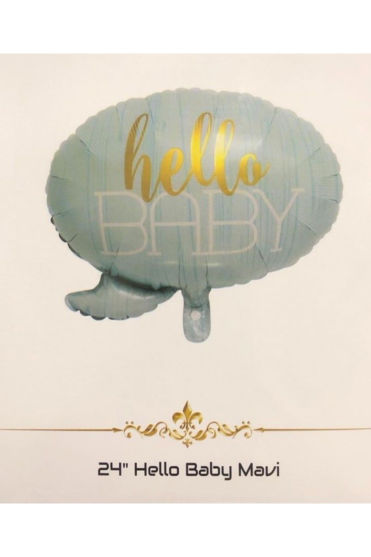 PartyExpress 24" Folyo Balon - Hello Baby Mavi