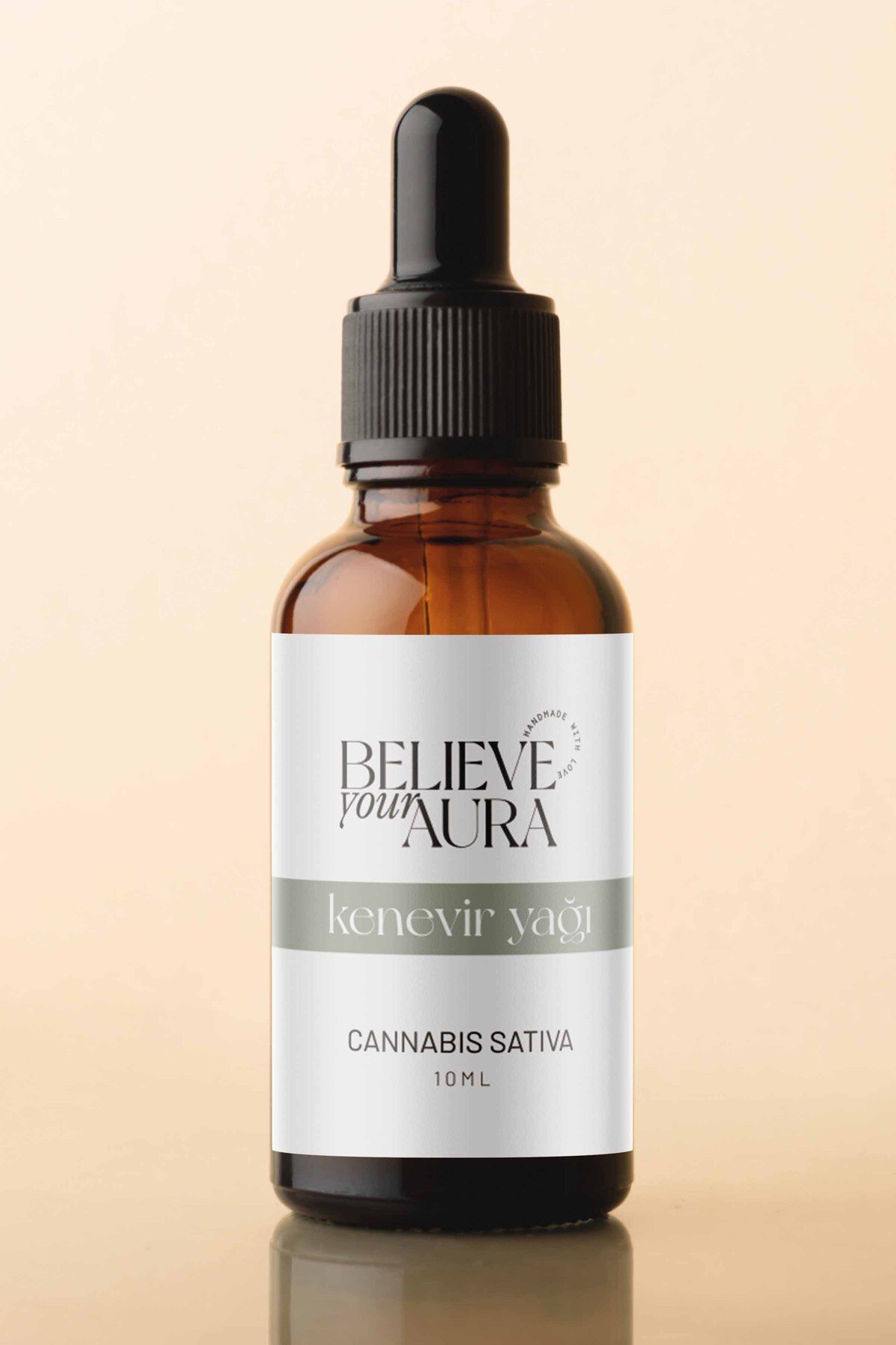 Believe Your Aura Kenevir Yağı - %100 Saf ve Doğal Canlandırıcı Cilt ve Saç Bakım Yağı - 10 ml