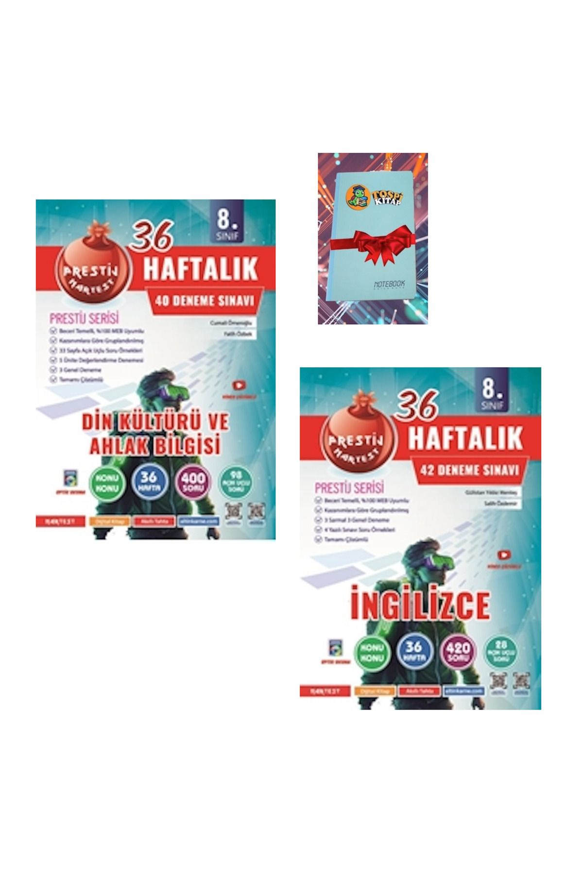 Nartest Yayınları 8. Sınıf Haftalık Din Kültürü Ve Ahlak Bilgisi + İNGİLİZCE Denemeleri ( NOT DEFTERİ HEDİYE)