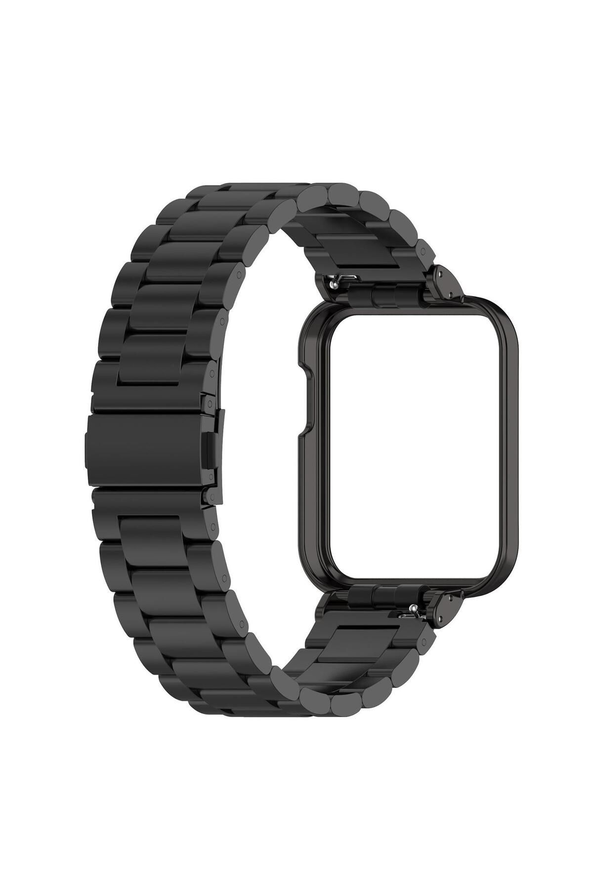 Microsonic Xiaomi Poco Watch Metal Stainless Steel Kordon Siyah