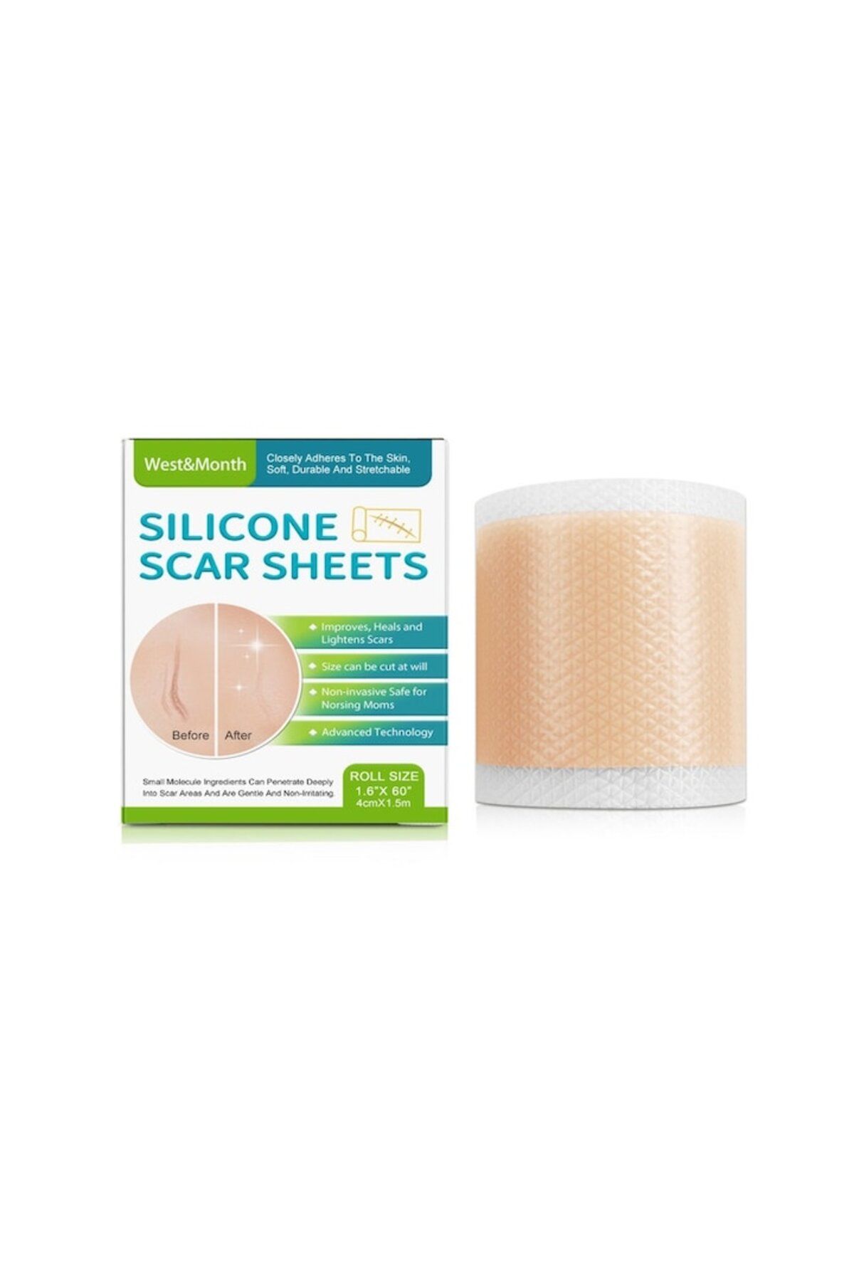 Sprise Plasturi Autoadezivi Din Silicon, 3.8x5cm, Multicolor - One Size