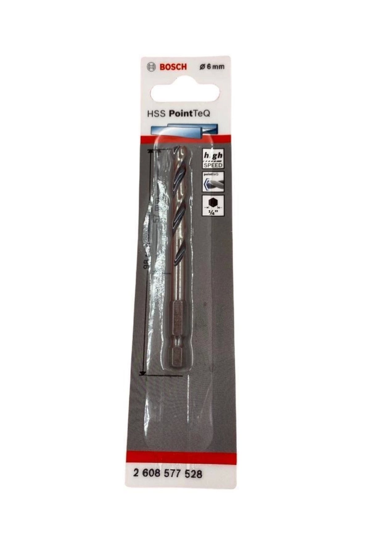 minaydan Bosch Point TeQ Altıgen Şaftlı Hss Matkap Ucu 6 mm