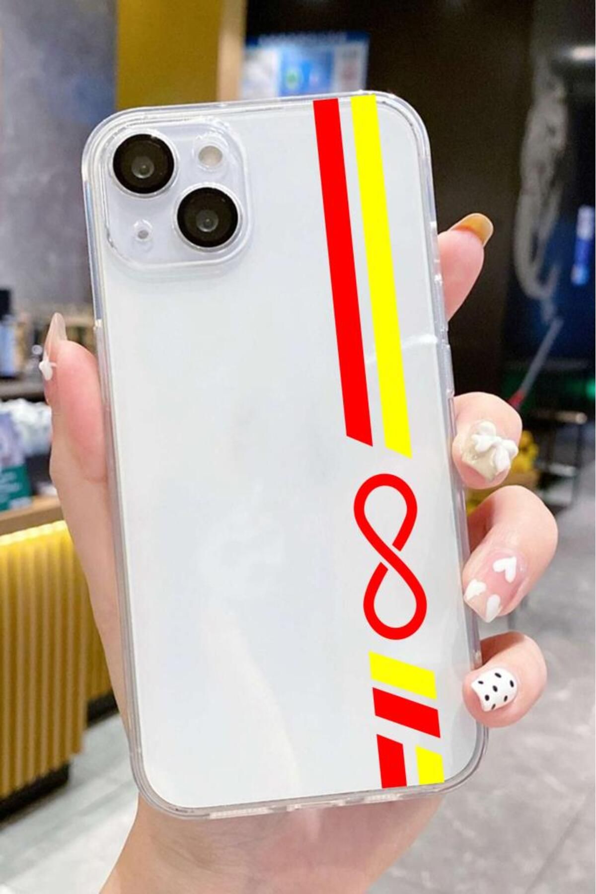 3GEN CASE İphone 15 Plus-İphone 14 Plus Uyumlu Sonsuzluk Temalı Şeffaf Silikon Kılıf