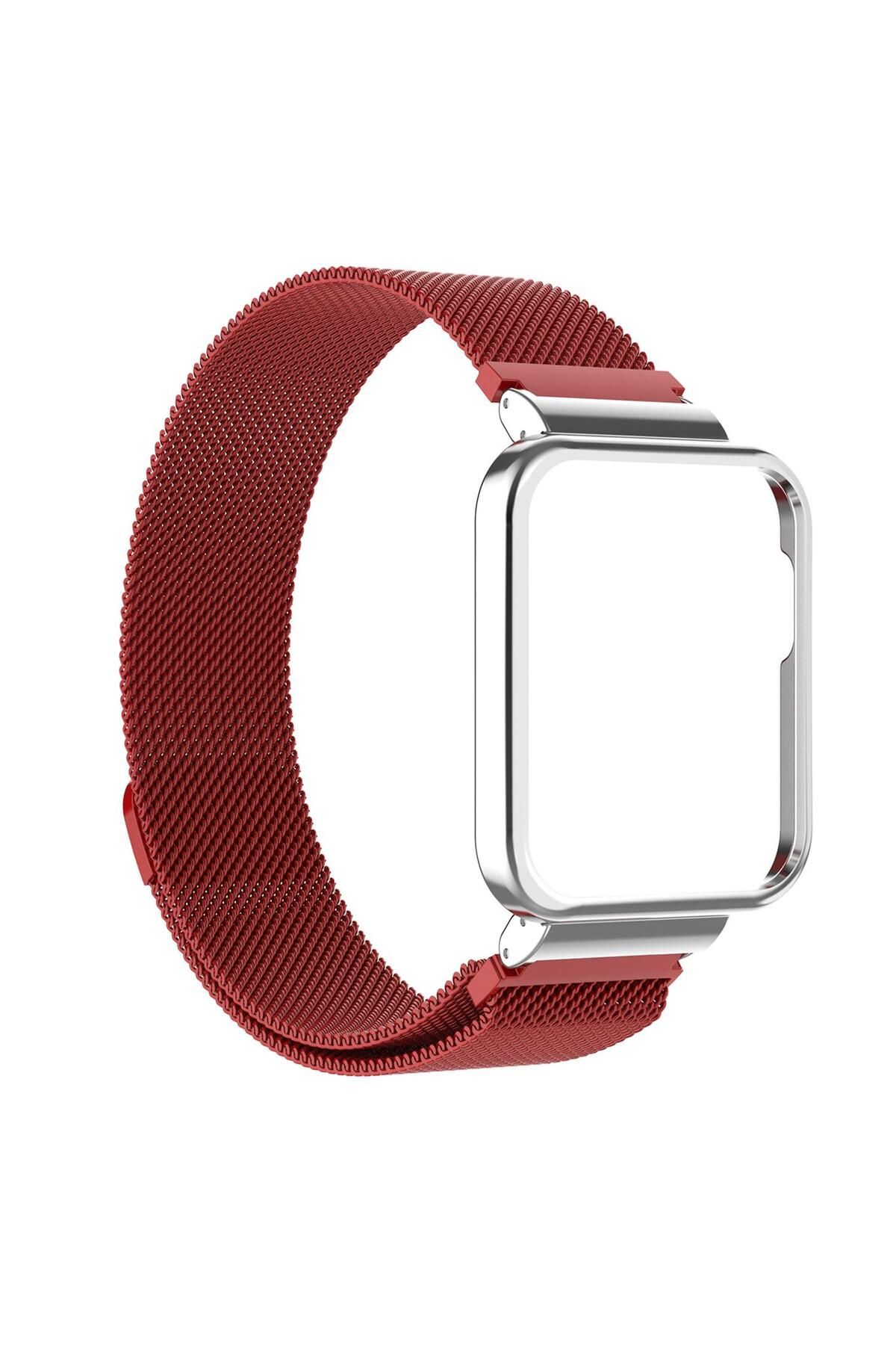 Microsonic Xiaomi Poco Watch Milanese Loop Kordon Kırmızı
