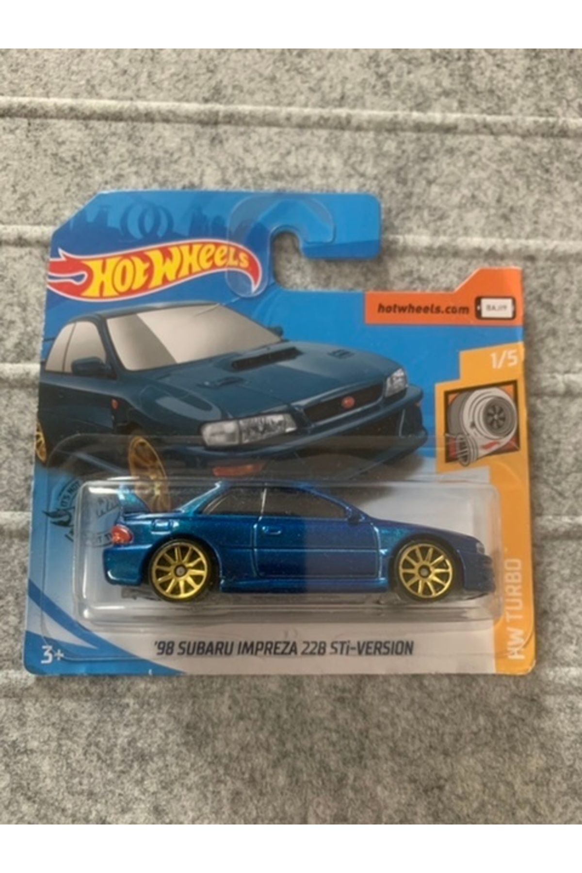 HOT WHEELS '98 Subaru Impreza 22B STI-Version – 1:64 Ölçekli Mavi Diecast Model Araba