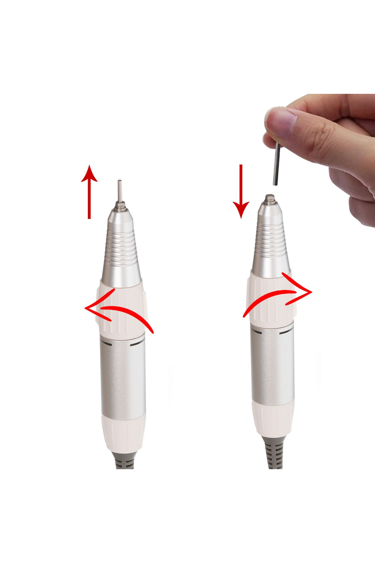 zenifique-Professional Nail Drill Chuck, Zenifique Brand, 35000 Rpm, White 6