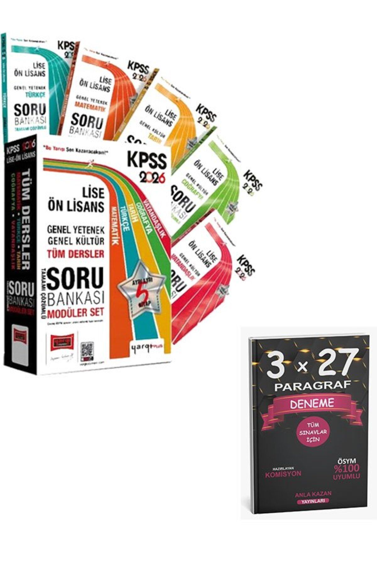 Anla Kazan Yayınları Yargı 2026 KPSS Lise Ön Lisans Soru Bankası Modüler Set Çözümlü+AnlaKAzan Paragraf