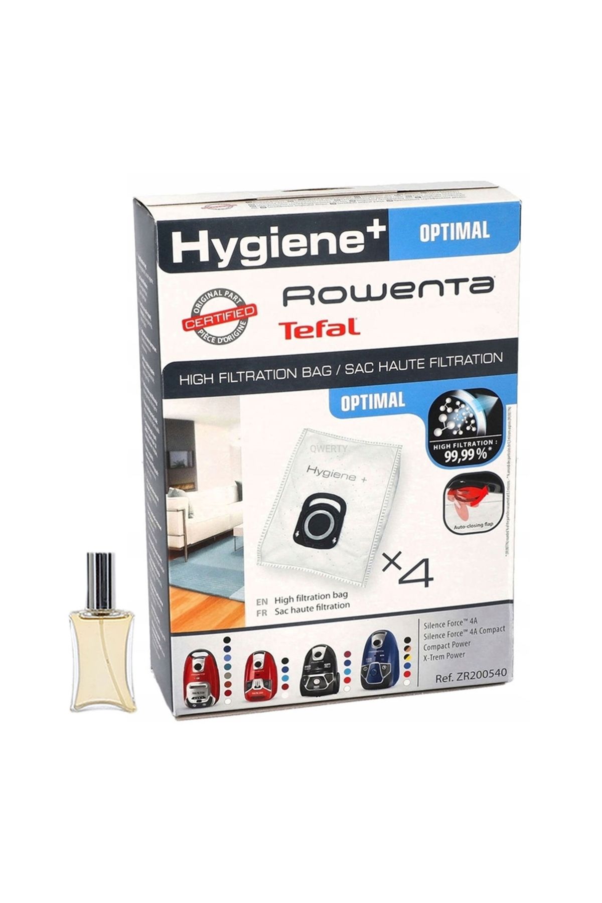 Parmis Rowenta Uyumlu RO 7347EA Silence Force Hygiene+ Elektrikli Süpürge Toz Torbası Kutulu
