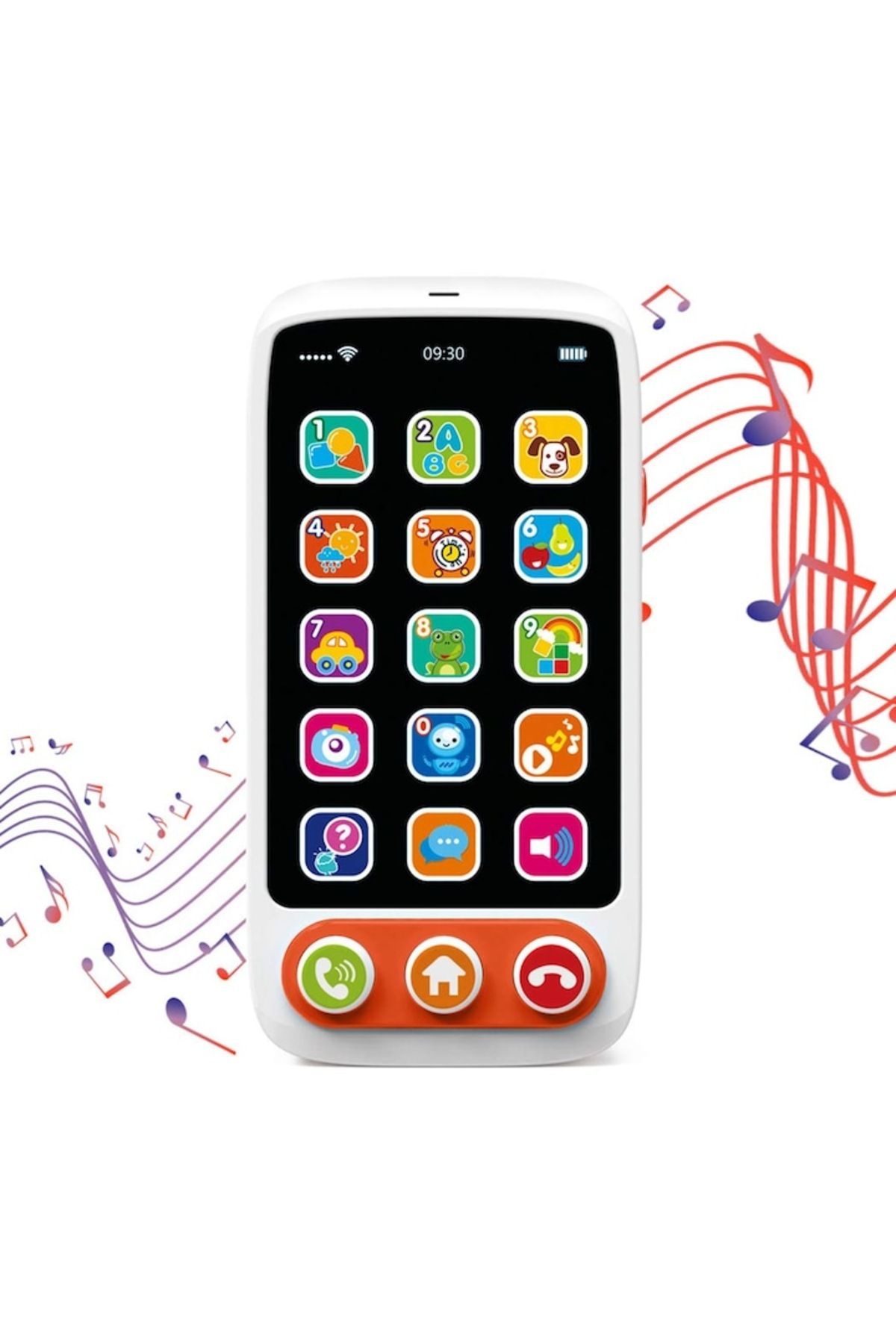 Smart Vibe-Mobile Toy Phone with Touch Screen KidoSmart™ with Sounds and Lights, Buttons, Learning Functions, 2