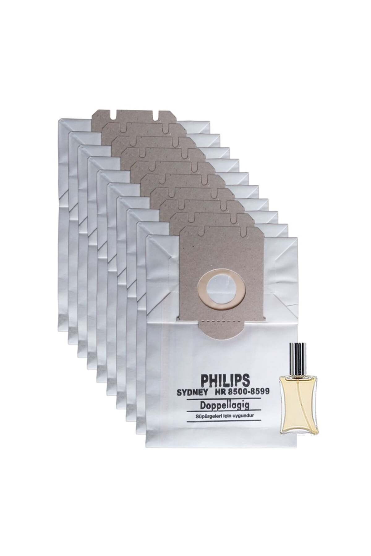 Parmis Philips Uyumlu Mobillo Süpürge Kağıt Toz Torbası 10 Adet