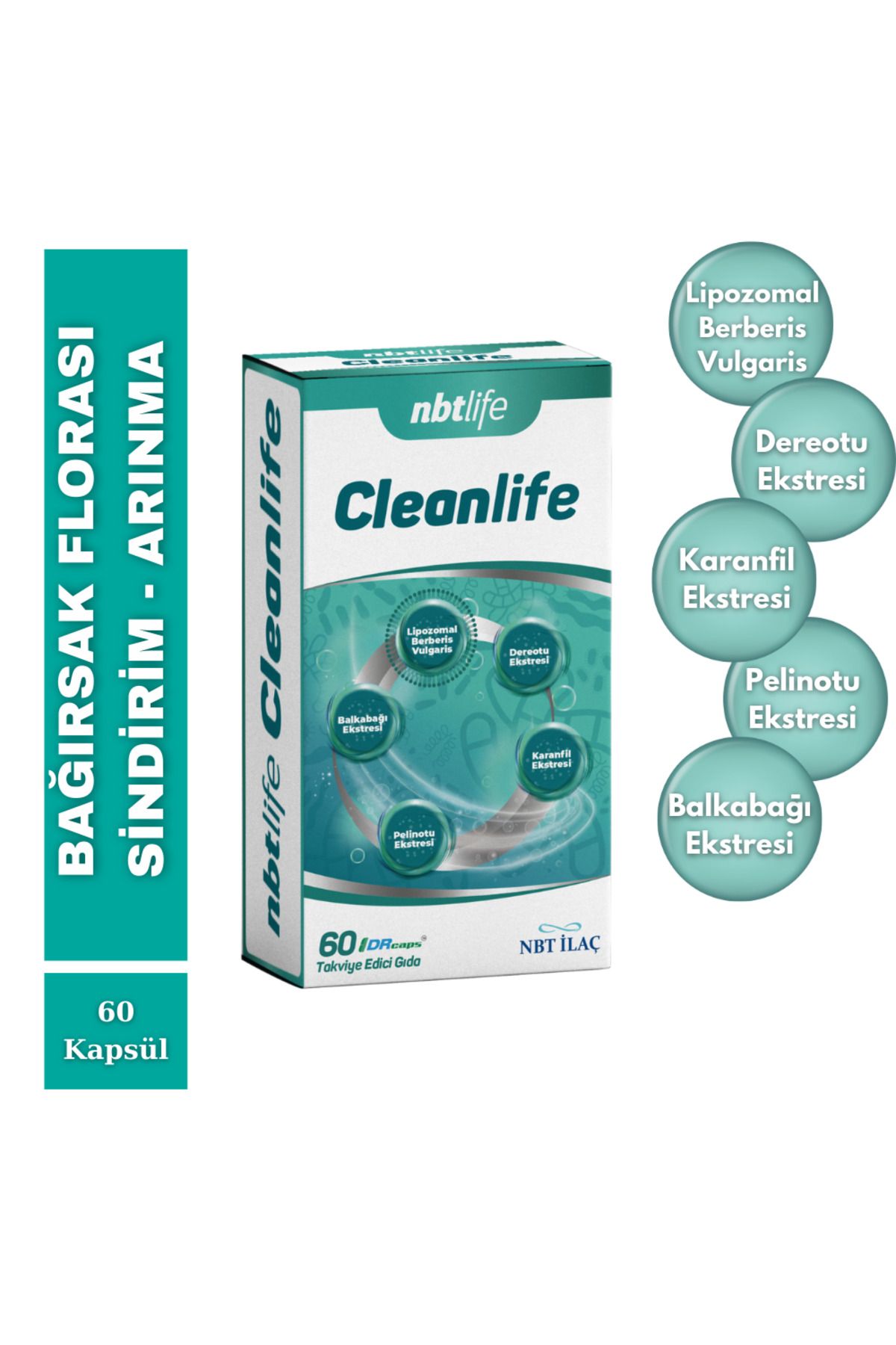 Nbt İlaç NBT Life Cleanlife 60 Kapsül