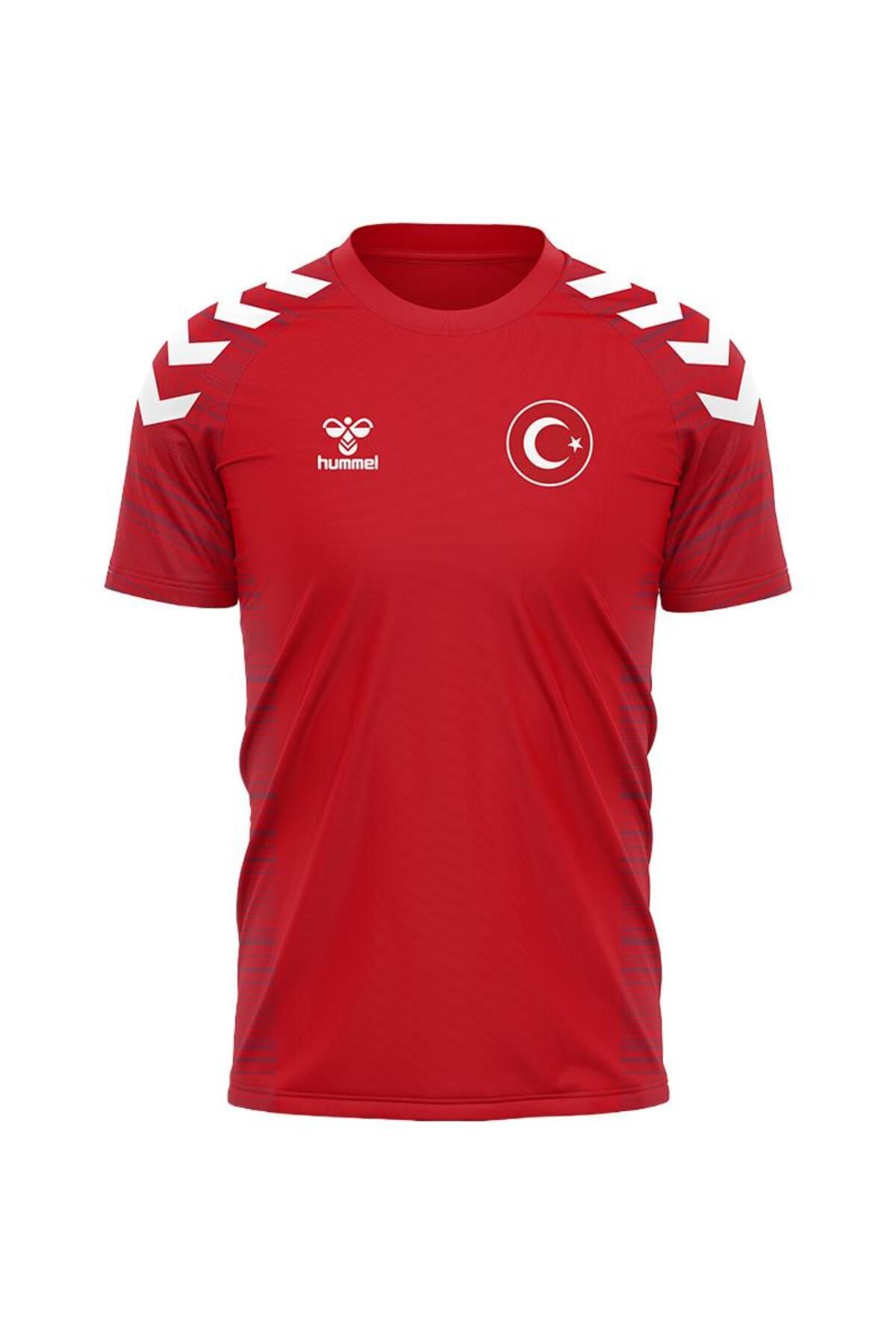 hummel Milli Takım Line Antrenman Tişört Kırmızı