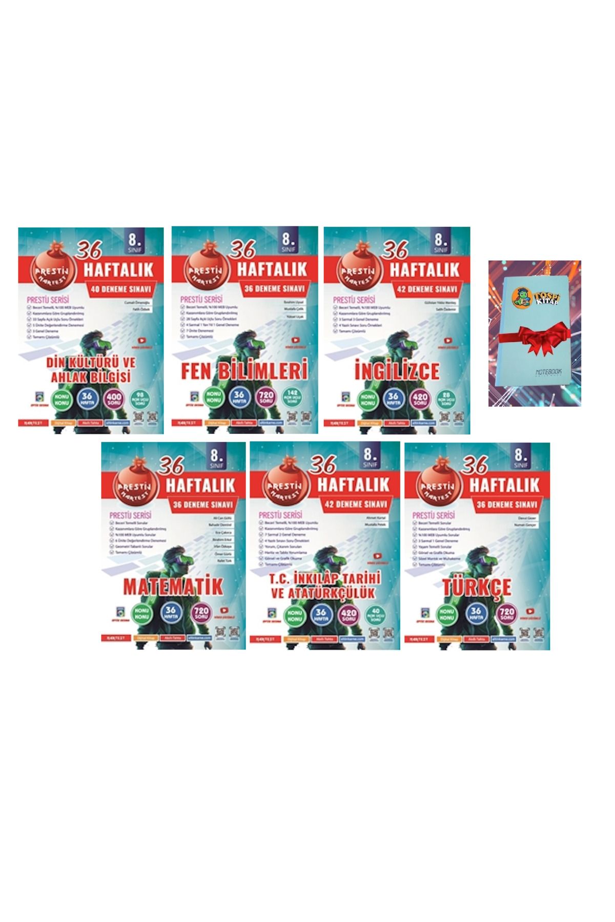 Nartest Yayınları 8. Sınıf Haftalık FULL SETTT Denemeleri ( NOT DEFTERİ HEDİYE)