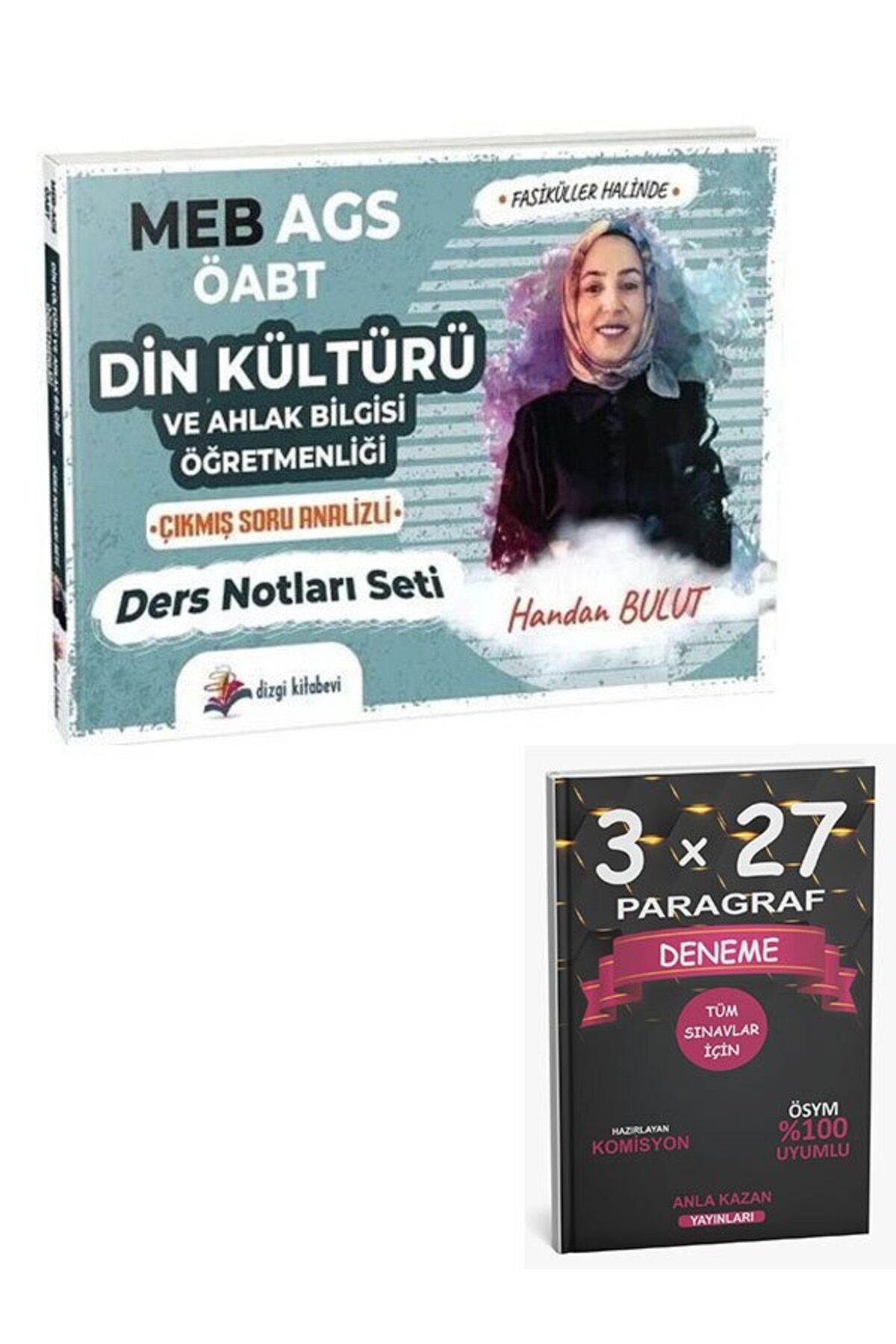 Anla Kazan Yayınları Dizgi Kitap ÖABT MEB AGS Din Kültürü ve Ahlak Bilgisi Çıkmış Soru Analizli Ders Notları Seti+AnlaKA