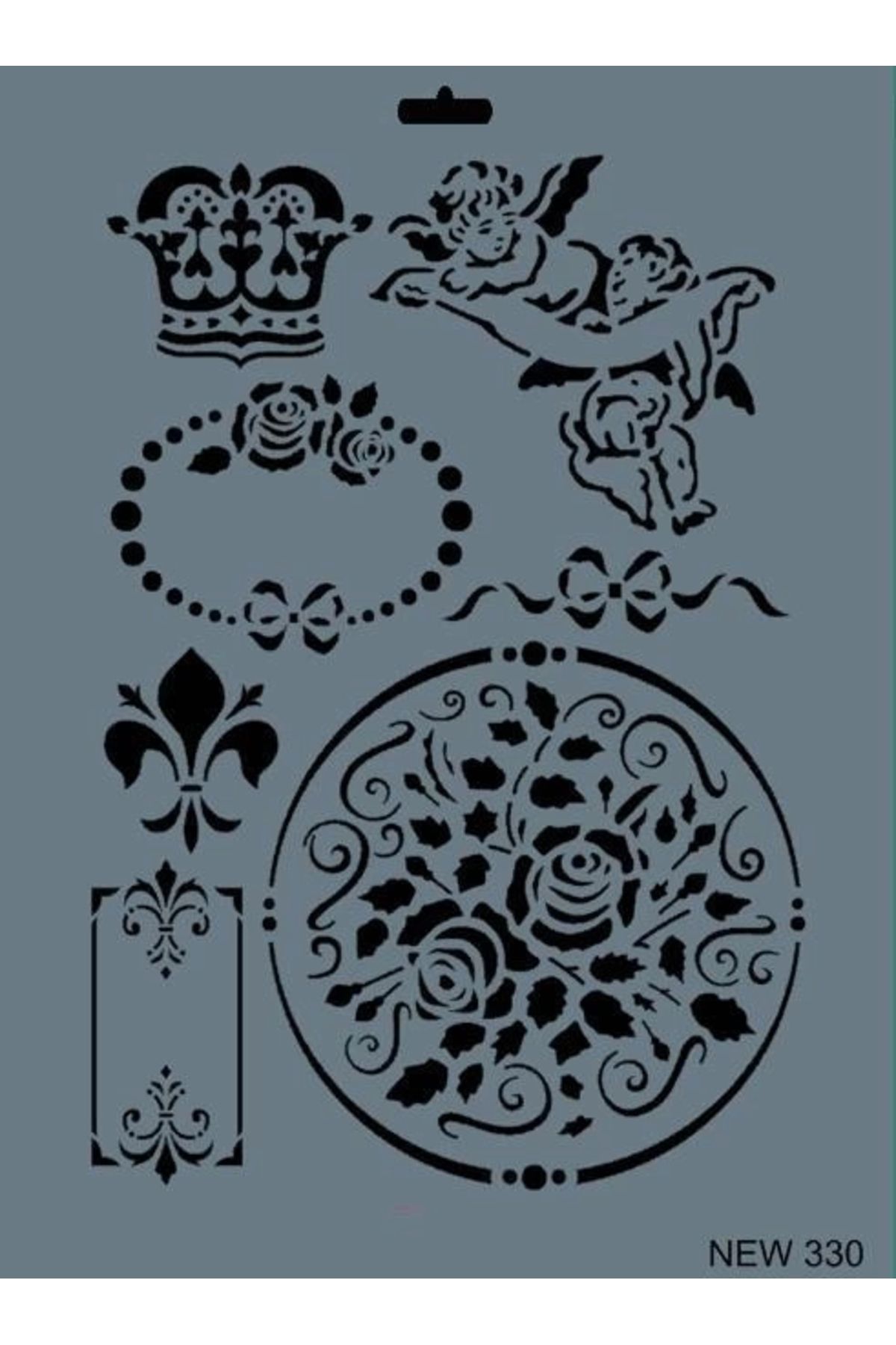 minaydan Rich New Seri N-330 Stencil 35x25 cm