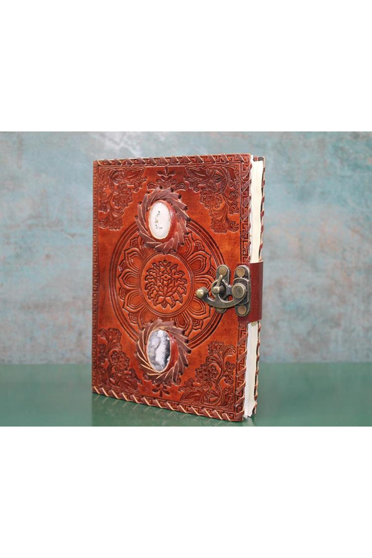 alsepeteavm Taşlı Deri Defter Ksk3145