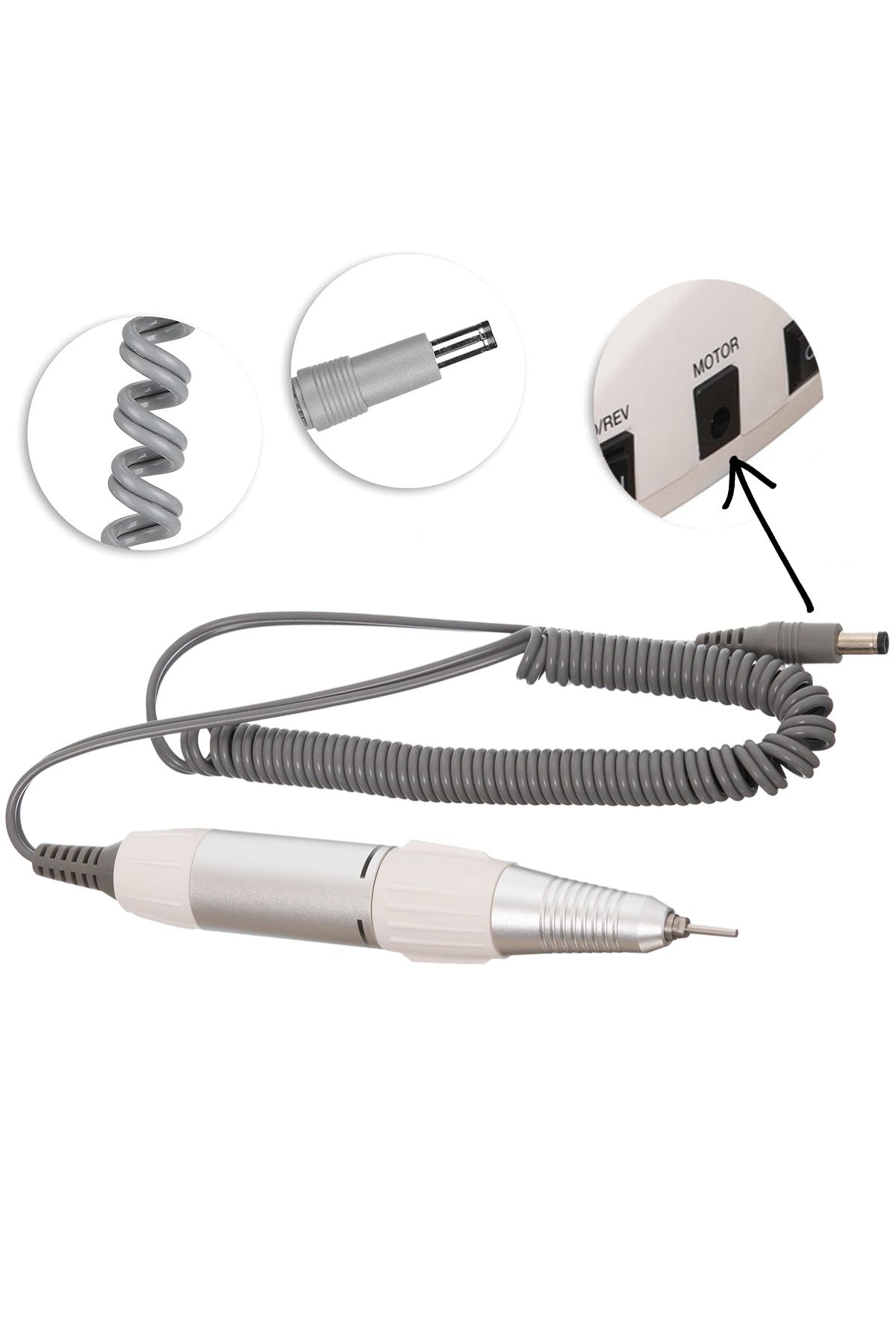 zenifique-Professional Nail Drill Chuck, Zenifique Brand, 35000 Rpm, White 5