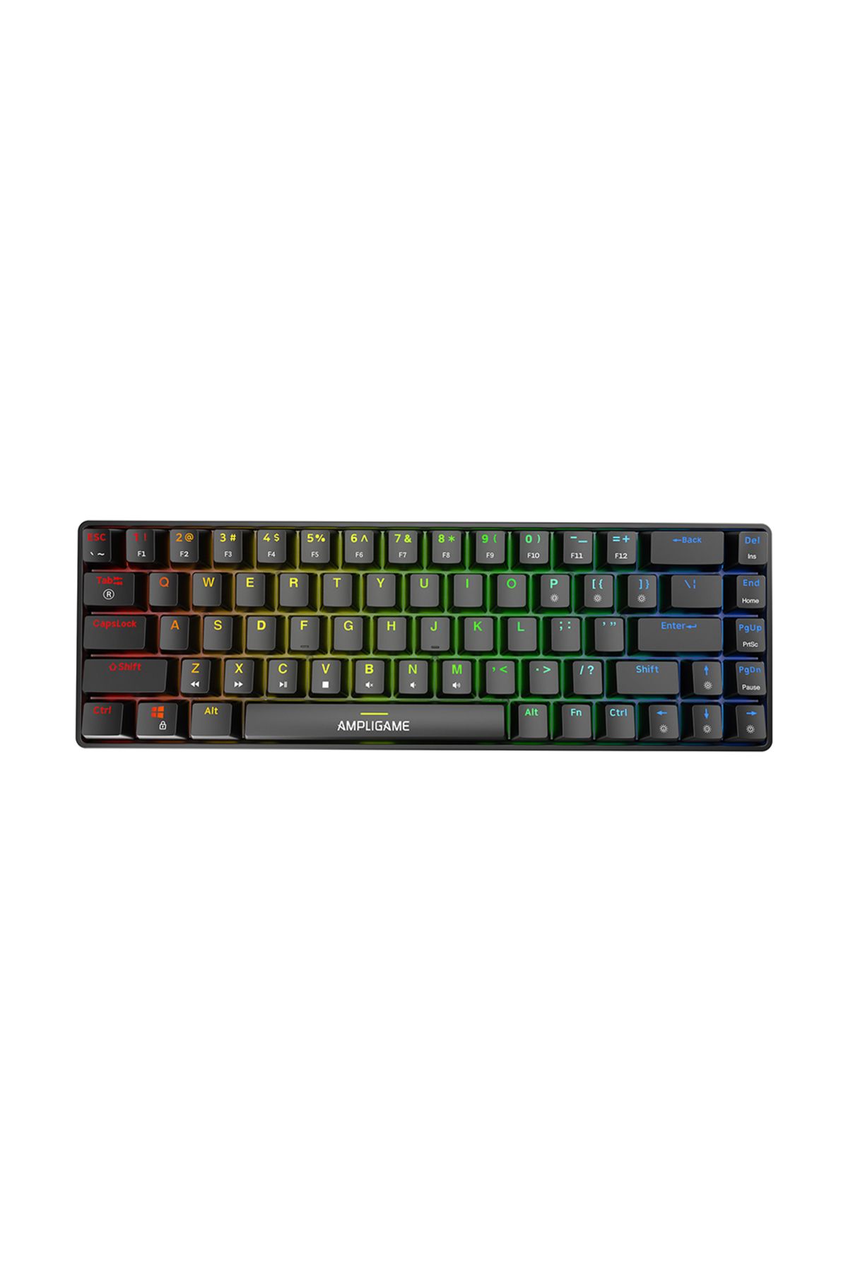 Fifine Ampligame Gk1 Rgb Red Switch Mekanik Klavye
