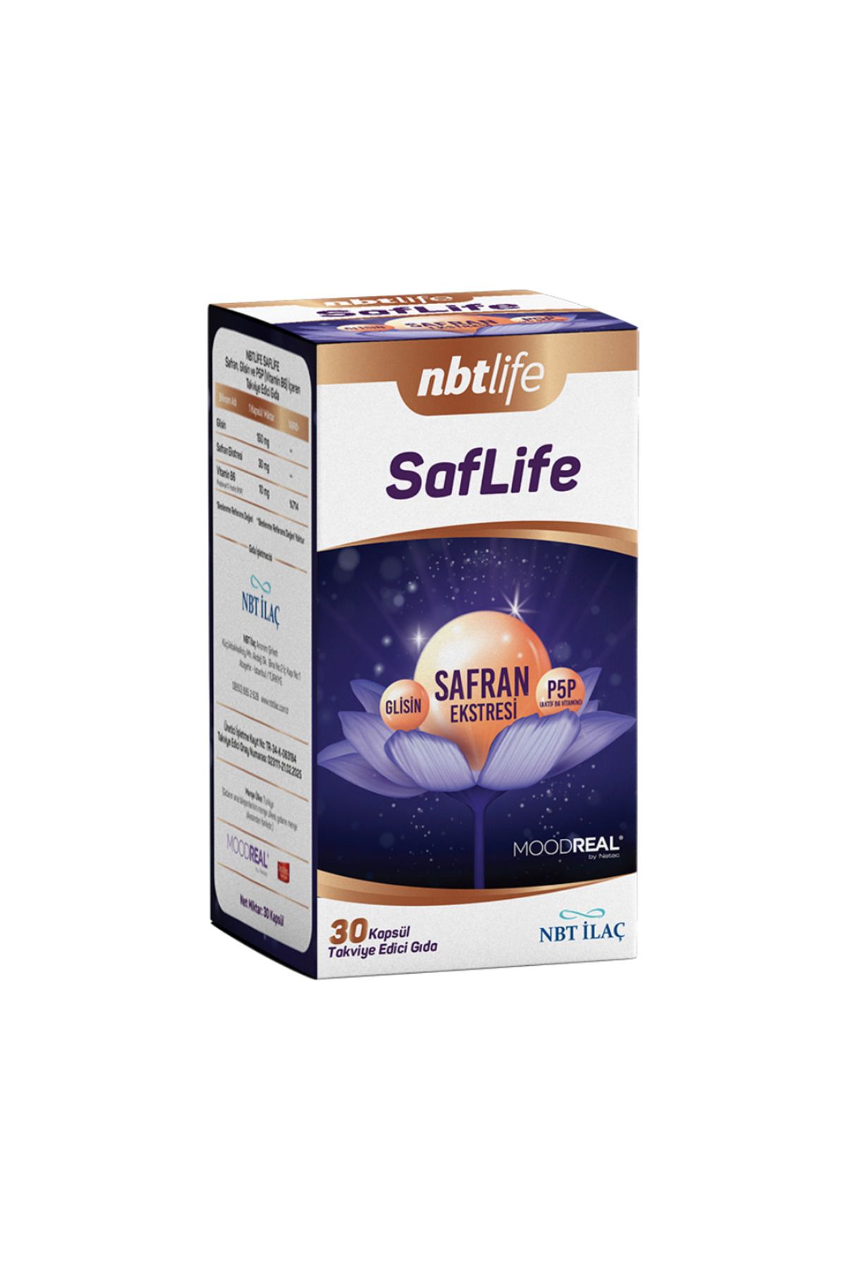Nbt İlaç Nbt Life Saflife 30 Kapsül