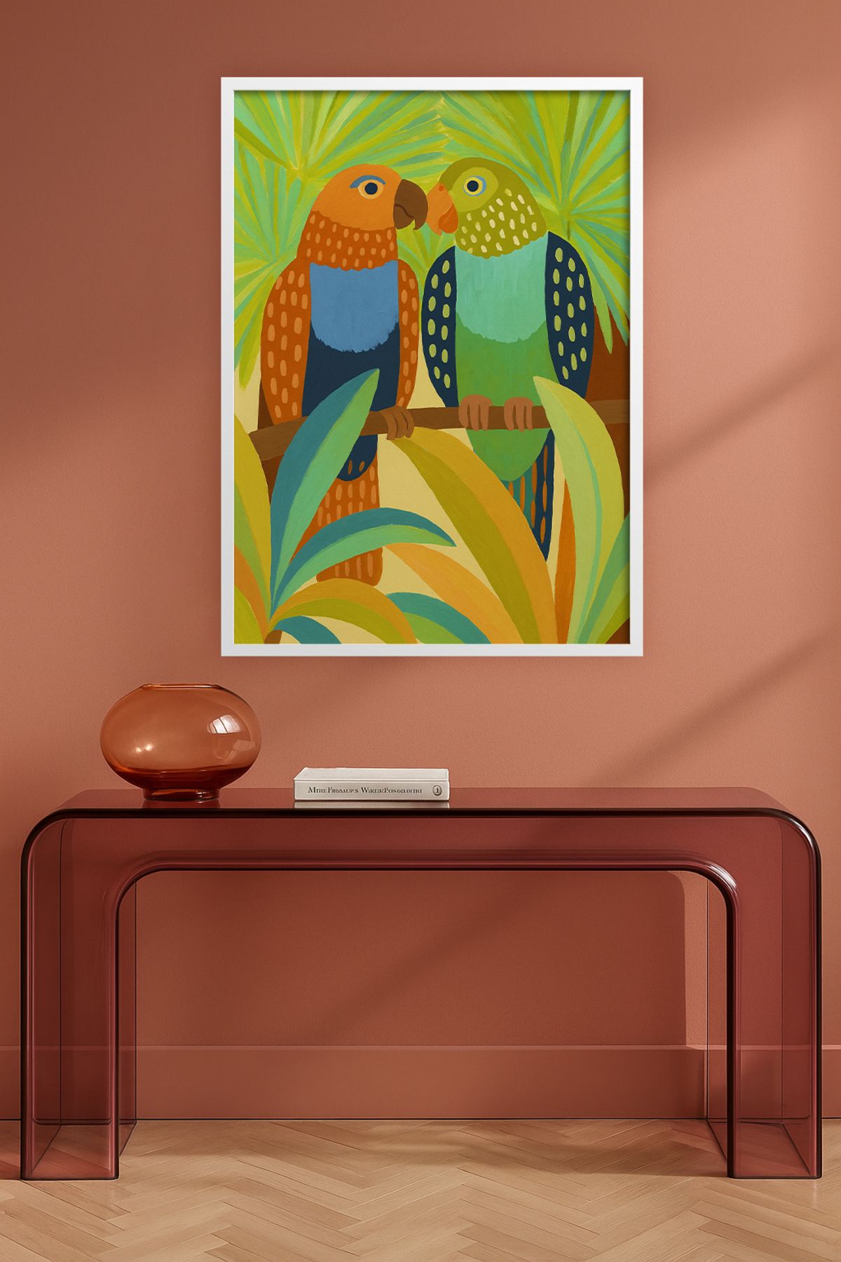 HOMEPACK Tekli Ahşap Çerçeveli Tablo Tek Parça Poster Tablo TKKARINA-24