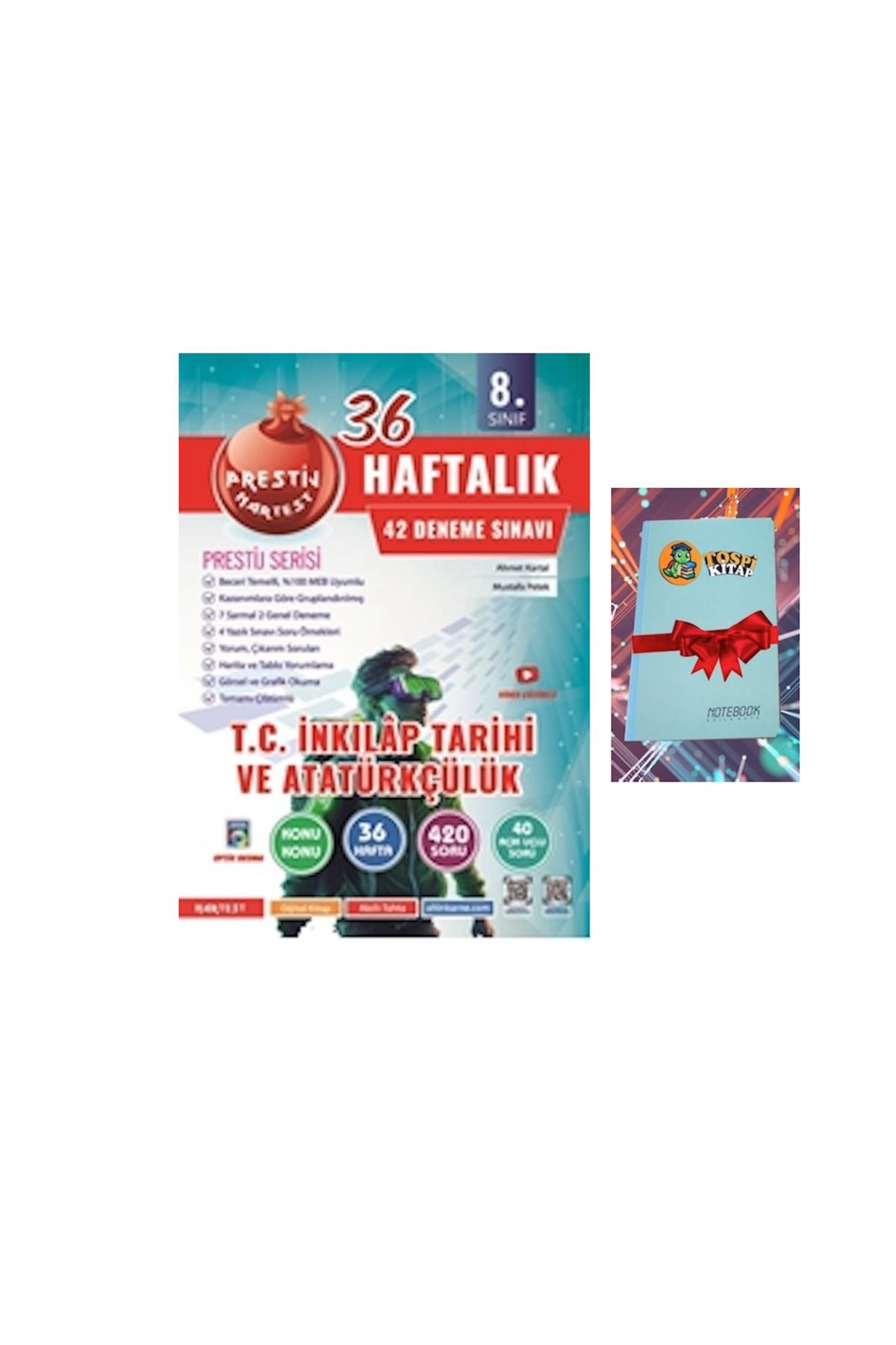 Nartest Yayınları 8. Sınıf Haftalık İNKILAP TARİHİ Denemeleri ( NOT DEFTERİ HEDİYE)