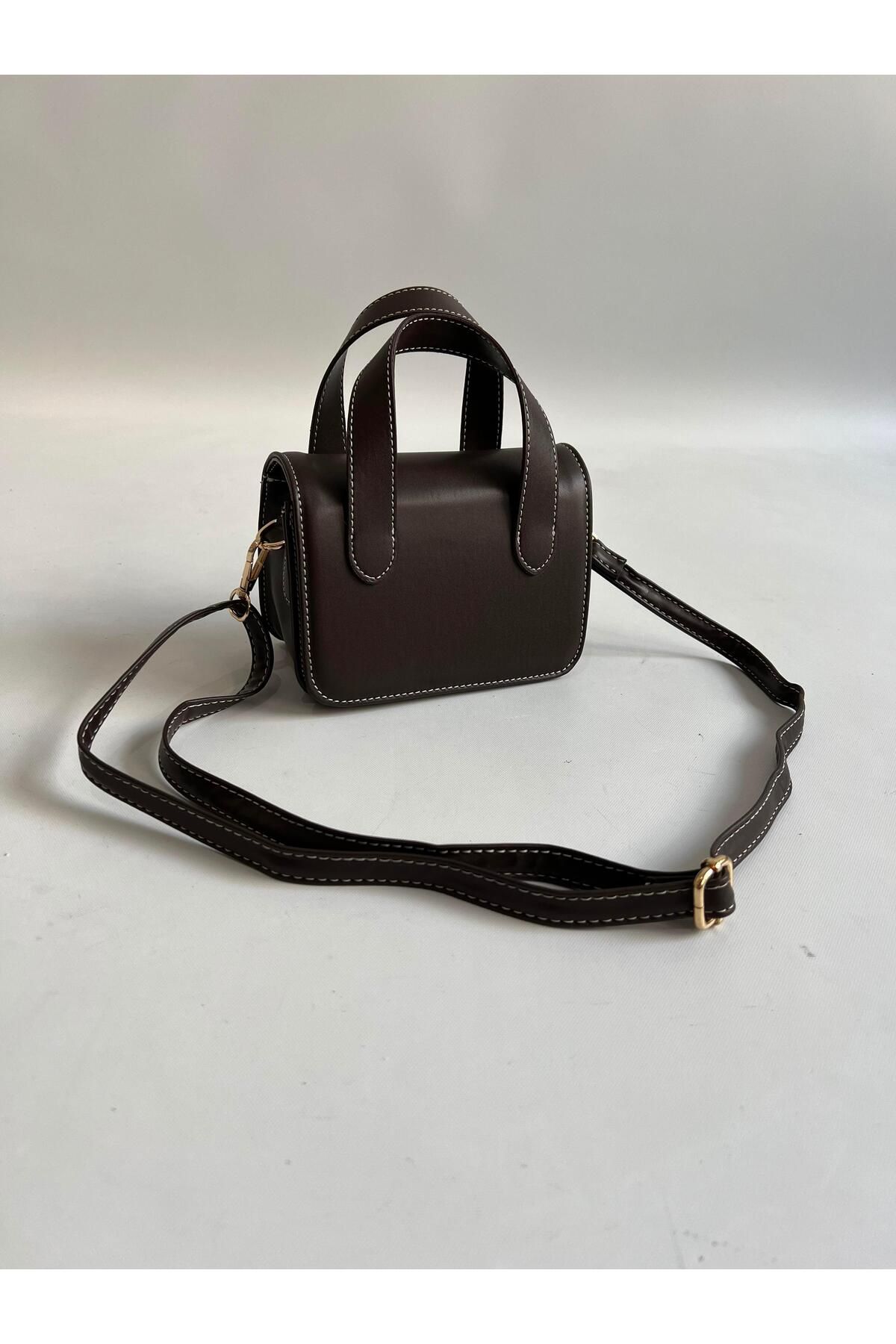 Mia Collection Kotor Model El Ve Kadın Omuz Çantası Acı Kahve
