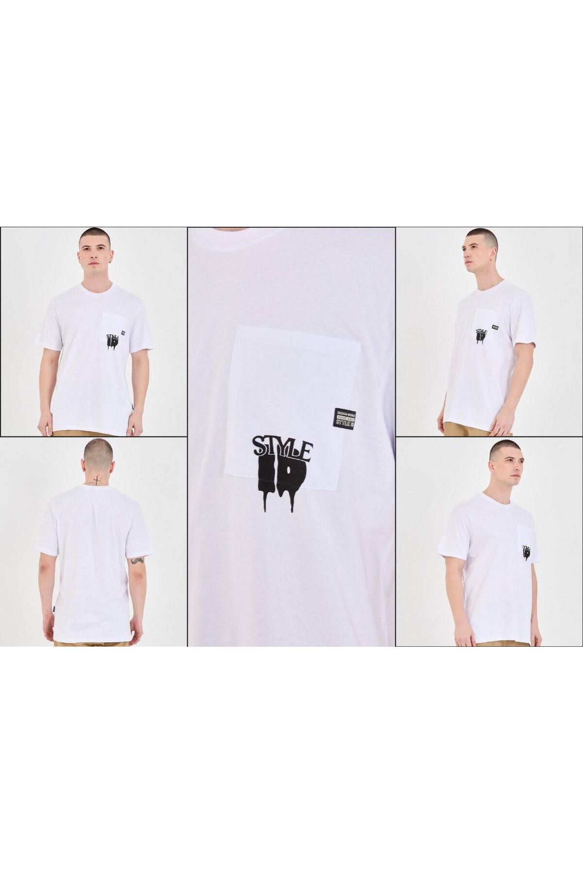 Key Denim ERKEK CEP DETAYLI T-SHİRT