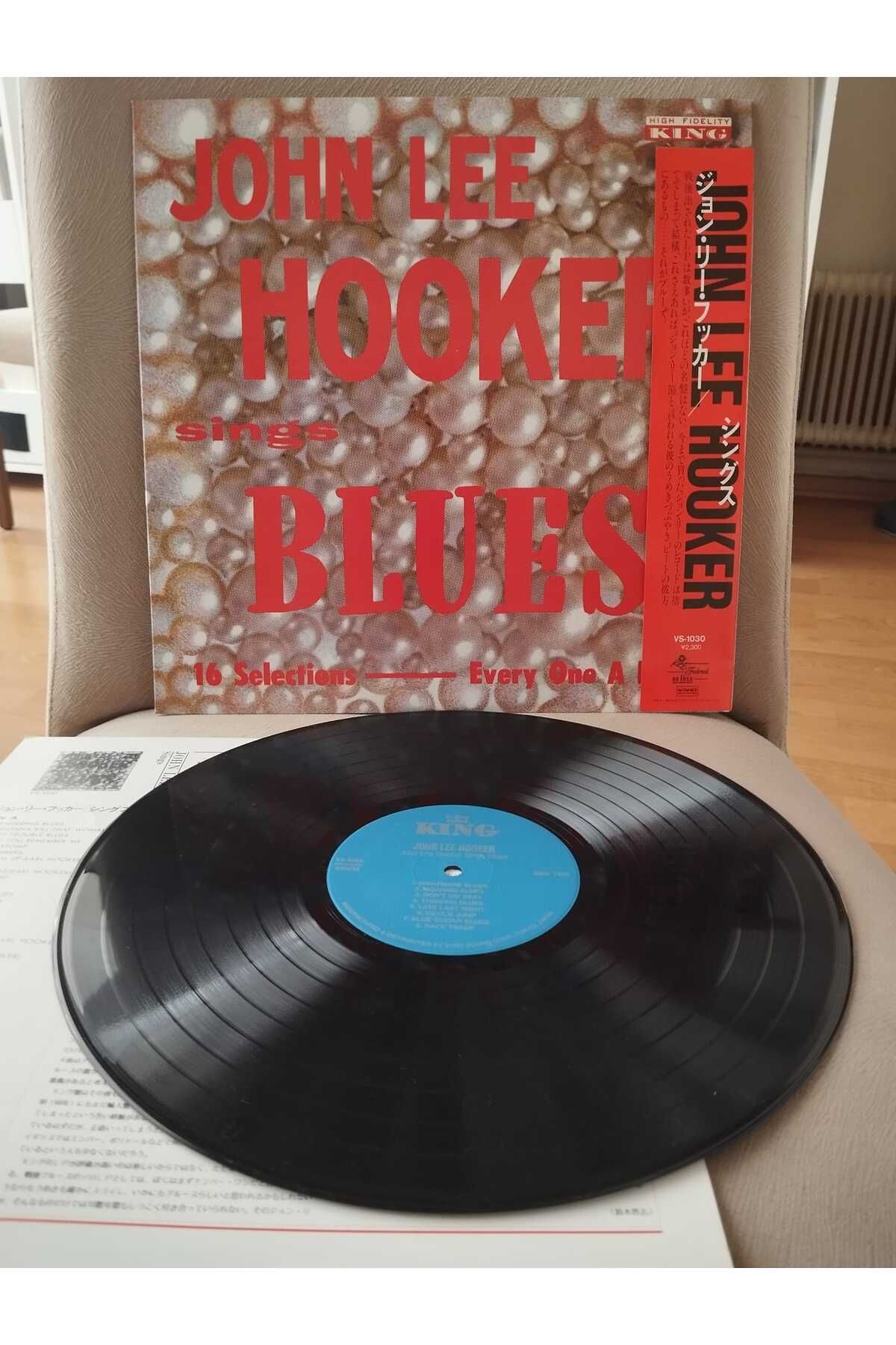 Plakperest John Lee Hooker – Sings Blues - 1983 Japonya Basım LP Plak -Obi’li -2.el