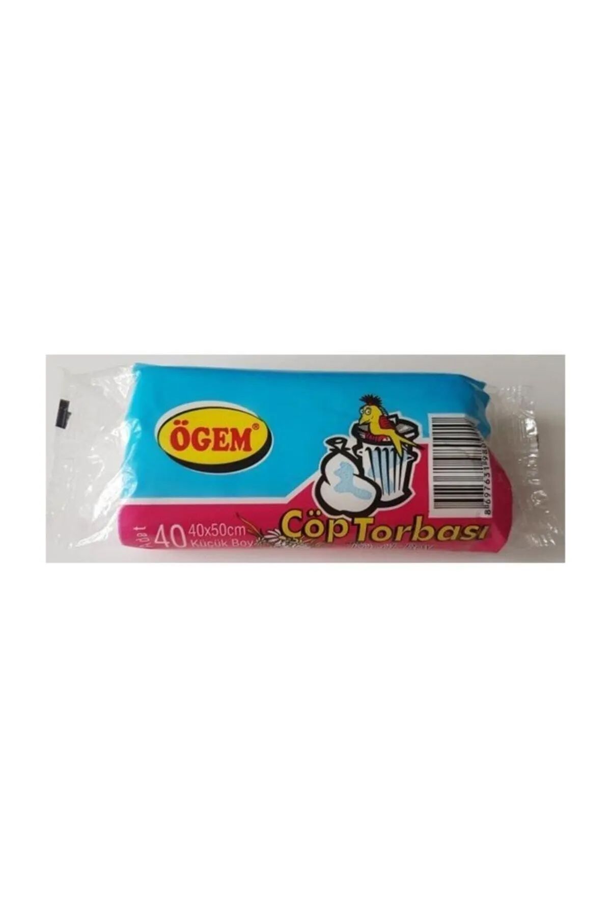 Serero Küçük Boy Çöp Torbası 40 x 50 cm 40 Lı Rulo x 1 Paket = 40 Adet (Şeffaf)