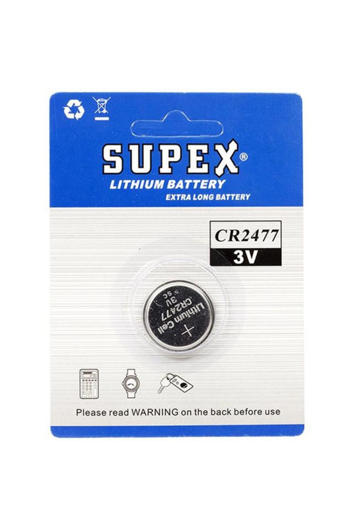 TimeStart Supex CR2477 3 Volt LiEğitici um Pil Tekli