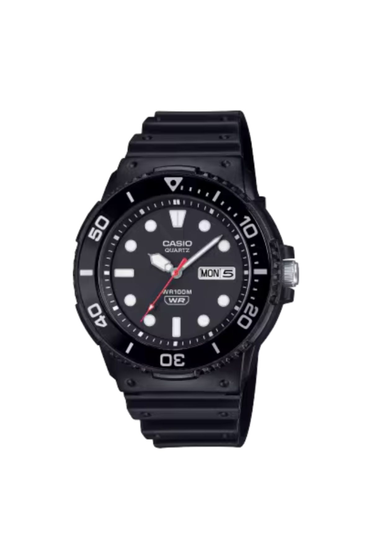 Casio-CASIO Men's Analog Black Dial Watch - MRW-230H-1E1VDF 1