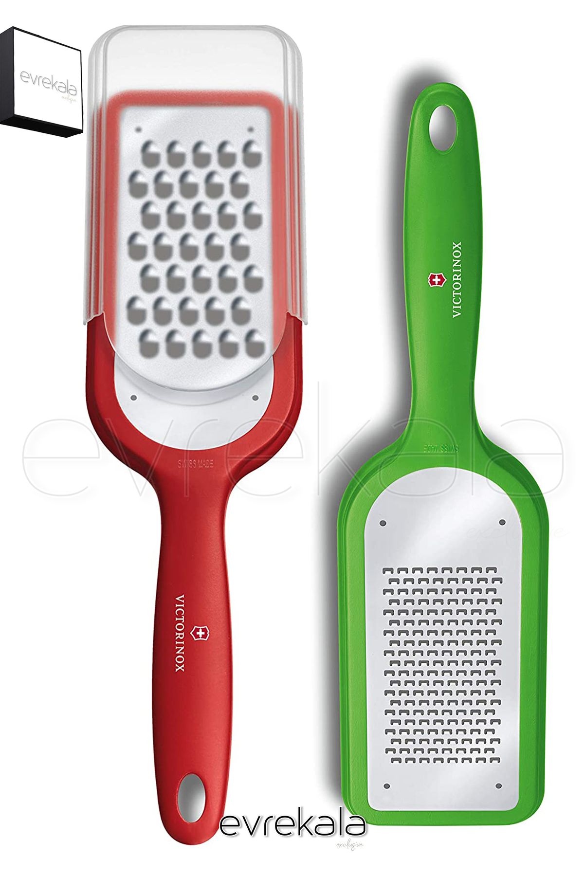 Victorinox Evrekala Rende Seti Victorinox 2 Rende -Özel Evrekala Kargo Paketli- Kırmızı Yeşil Rendeleme Set