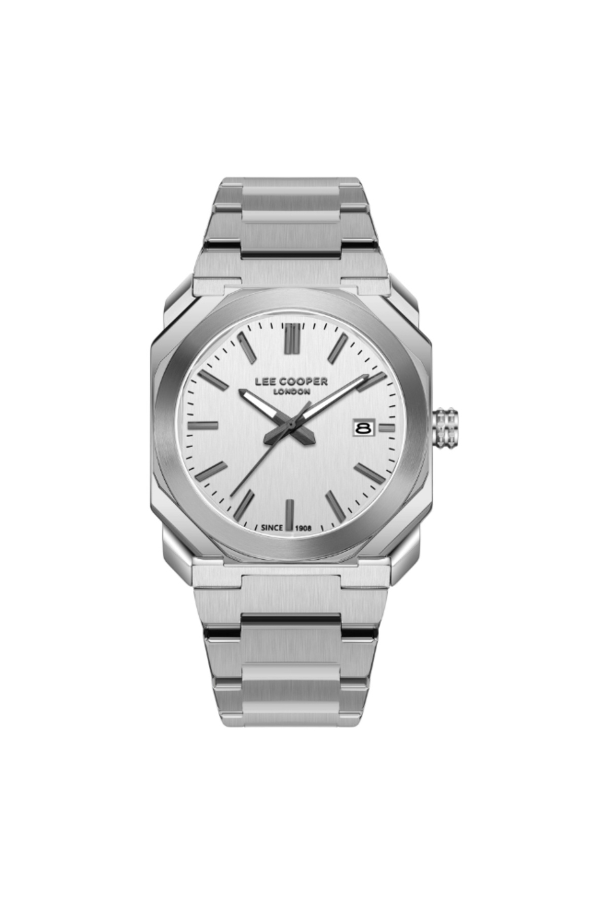 ساعت مردانه آنالوگ با صفحه نقره‌ای - LC08185.330
