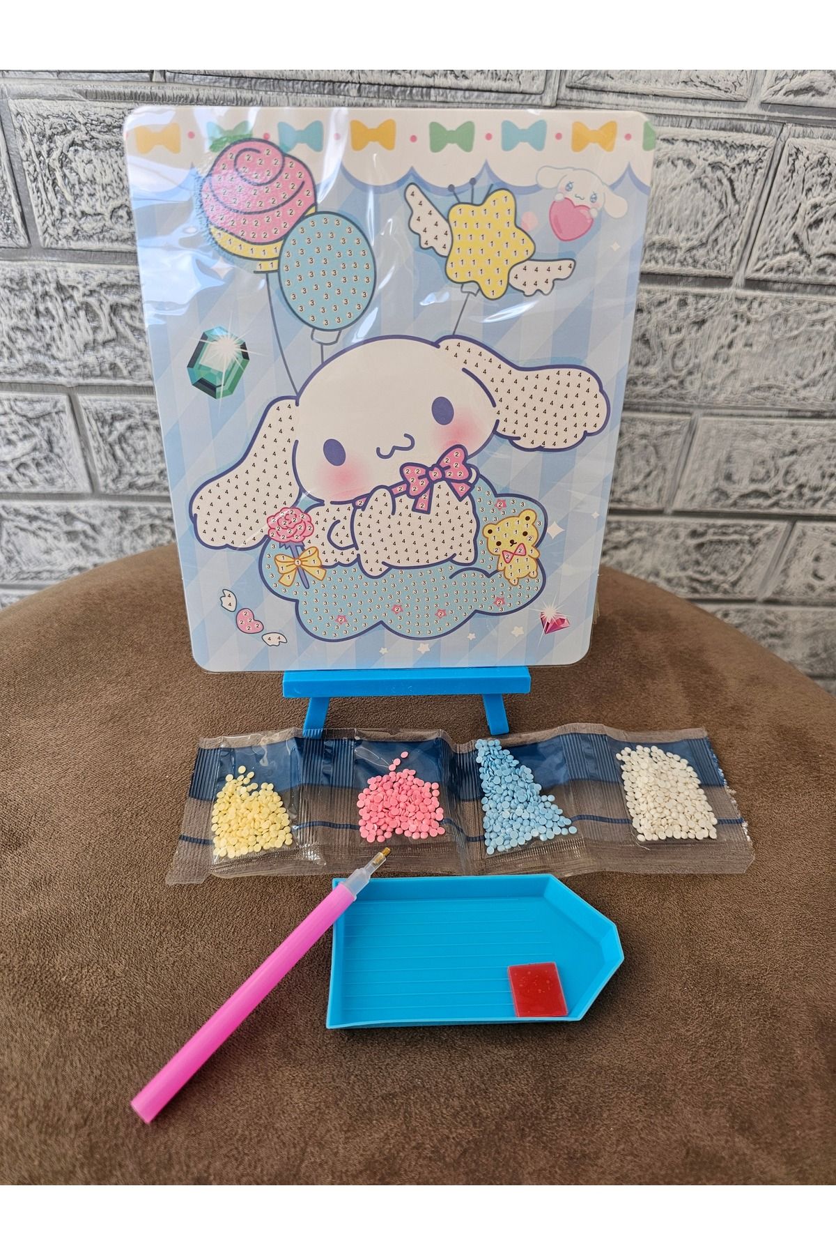 Meyra Accessories sanrio kawaii kendin yap elmas mozaik yapıştırma masa üstü figür çocuk hobi el sanatları hobi 1adet