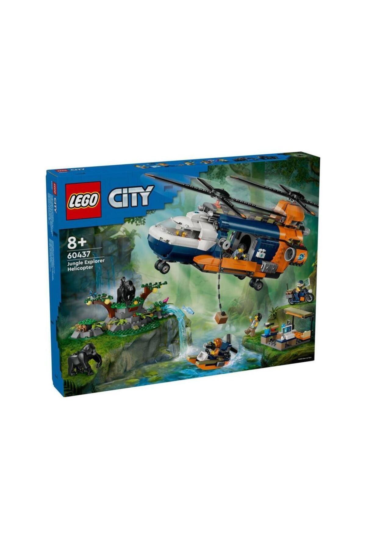 BLACK SPACE Nessiworld 60437 Lego City Orman Kaşifinin Helikopteri Kamp Yerinde 881 parça +8 yaş