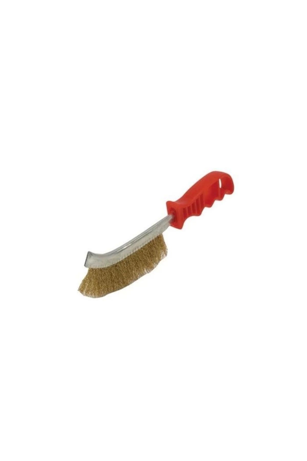 minaydan Eğri Saplı Tel Fırça Tek Sıra ( Plastik Saplı)