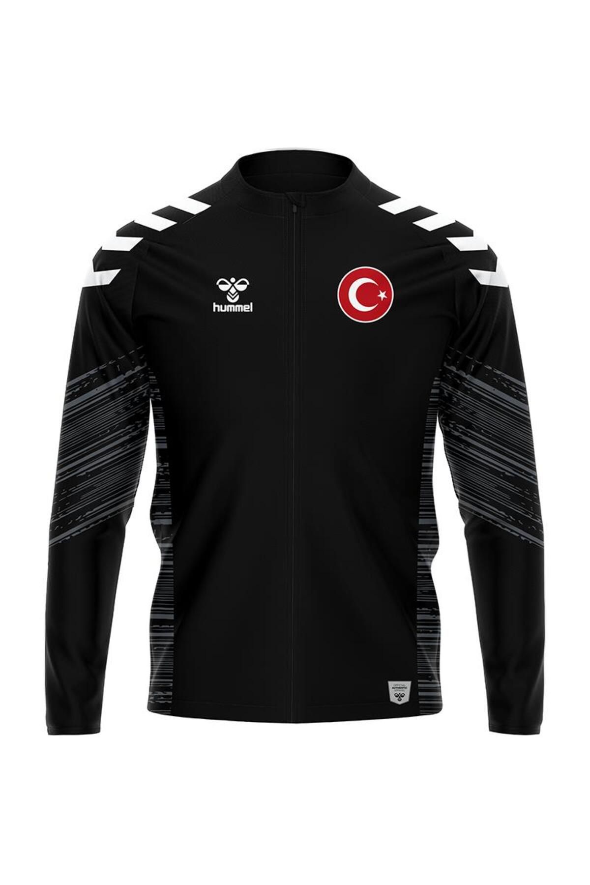 hummel Milli Takım Line Kamp Eşofman Üstü Siyah