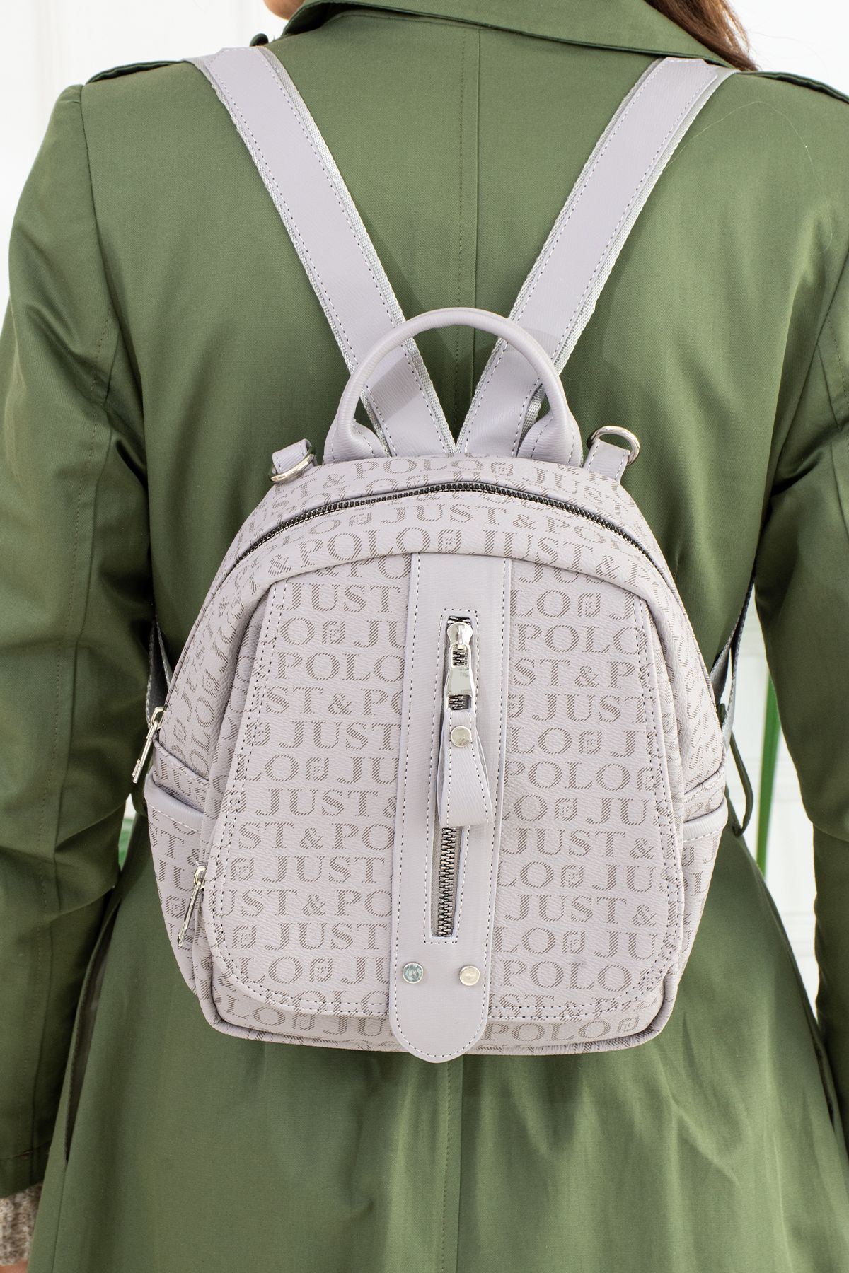 Just Polo Yeni Sezon Günlük Kullanıma Uygun Orijinal Sırt Çantası 2177 GRİ