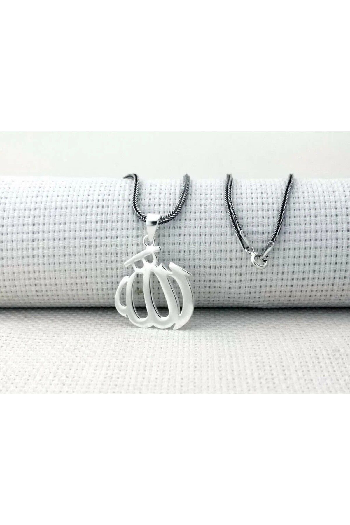 shop Allah Yazılı Büyük Boy 925 Ayar Gümüş Erkek Kolye
