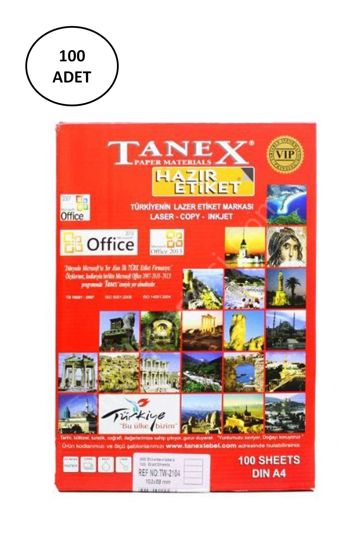 Serero Tanex Tw-2104 Lazer Etiket 192X59 Mm 100 Lü